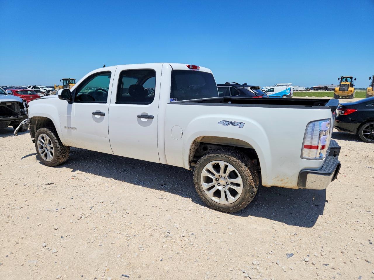2010 Gmc Sierra K1500 Sle White vin: 3GTRKVE31AG185271