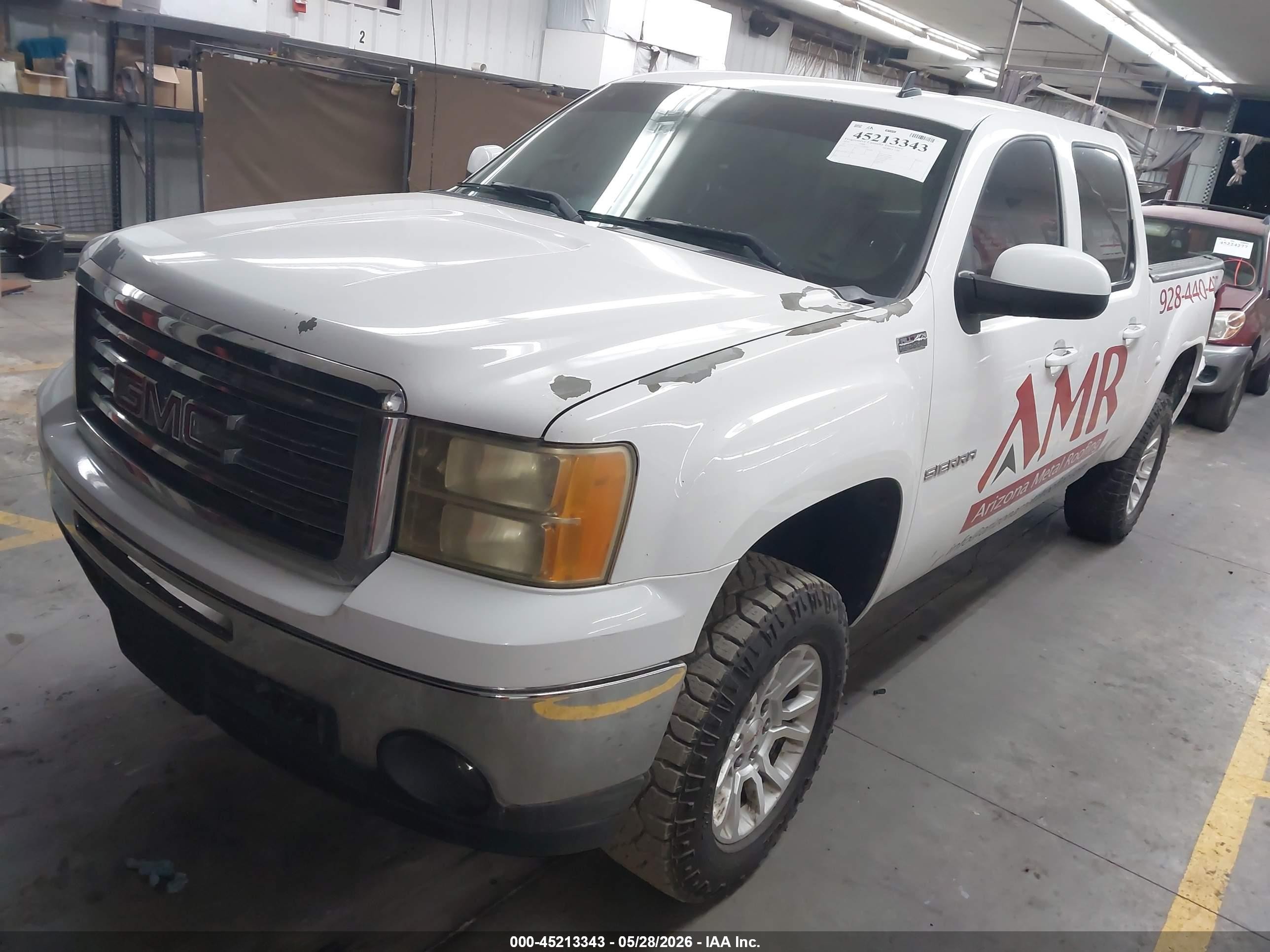 2010 Gmc Sierra 1500 Sle White vin: 3GTRKVE31AG268490