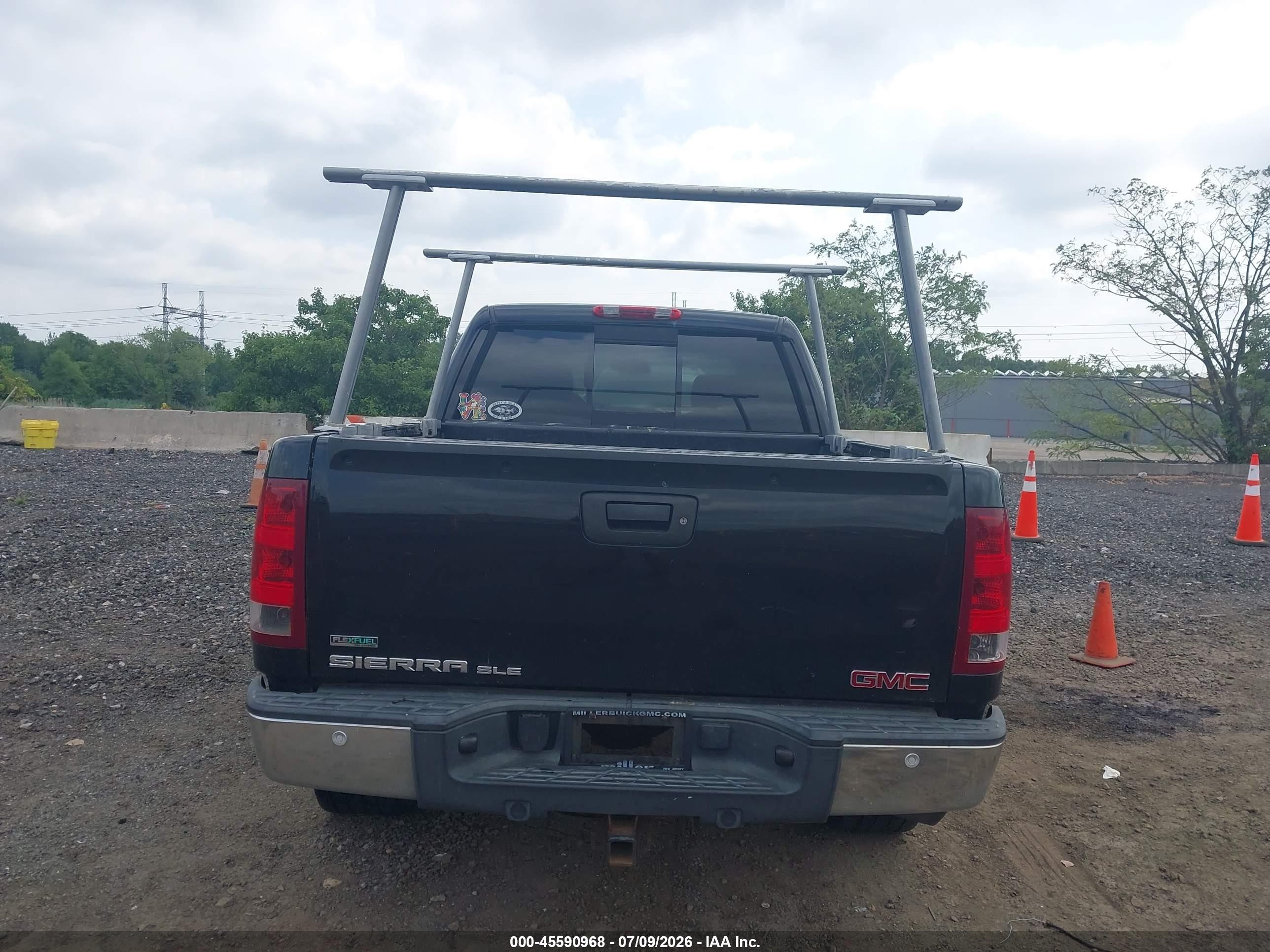 2010 Gmc Sierra 1500 Sle Black vin: 3GTRKVE32AG227219