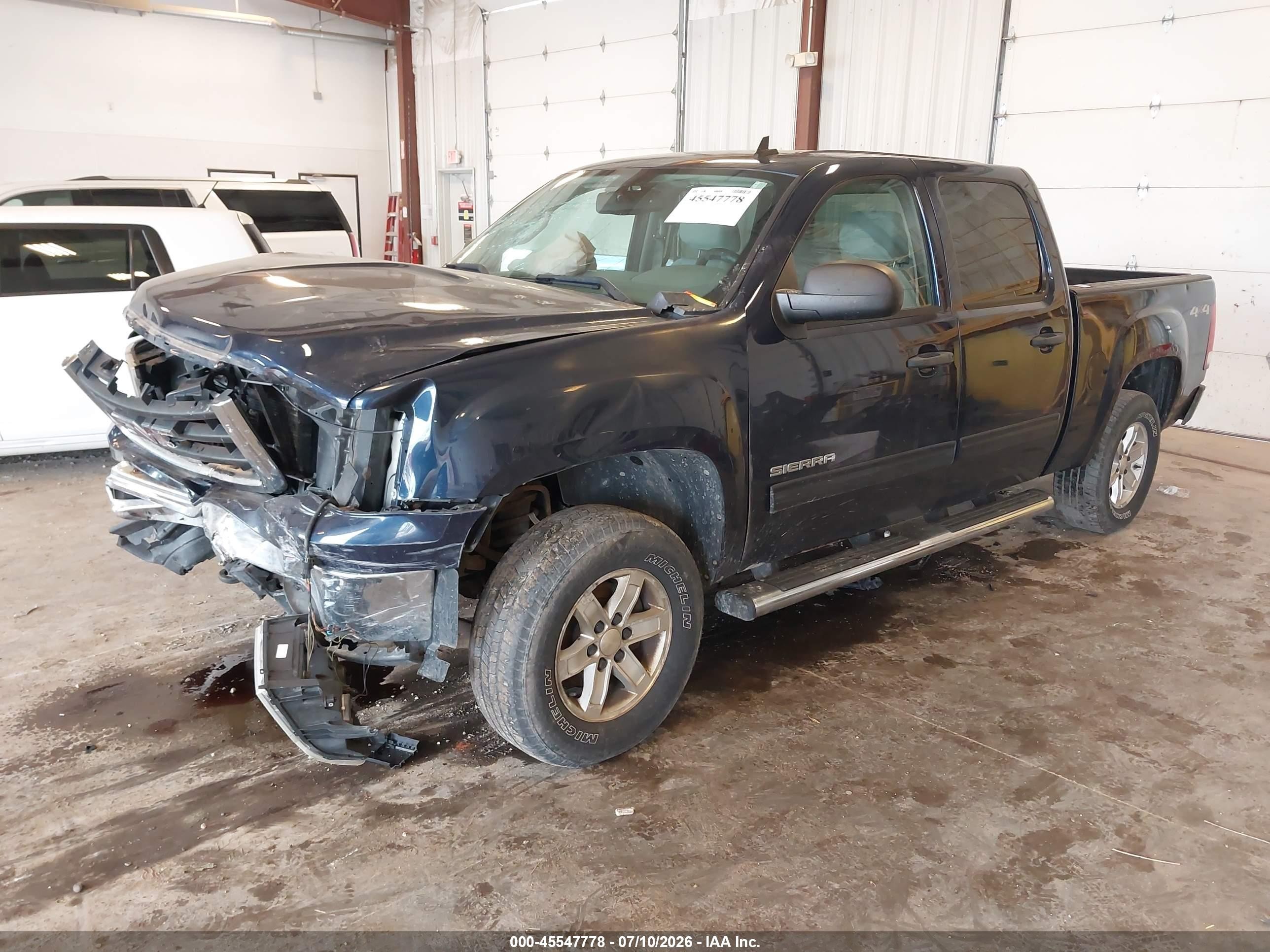 2010 Gmc Sierra 1500 Sle Blue vin: 3GTRKVE34AG148523