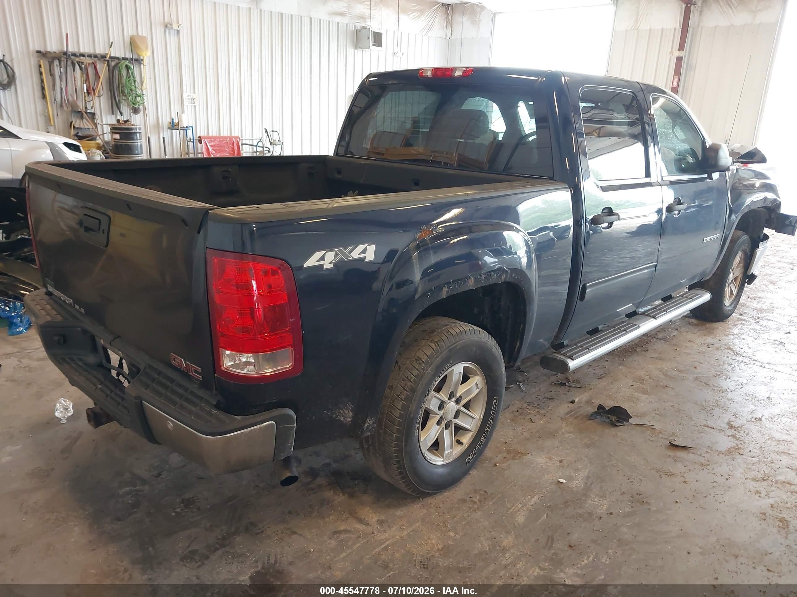 2010 Gmc Sierra 1500 Sle Blue vin: 3GTRKVE34AG148523