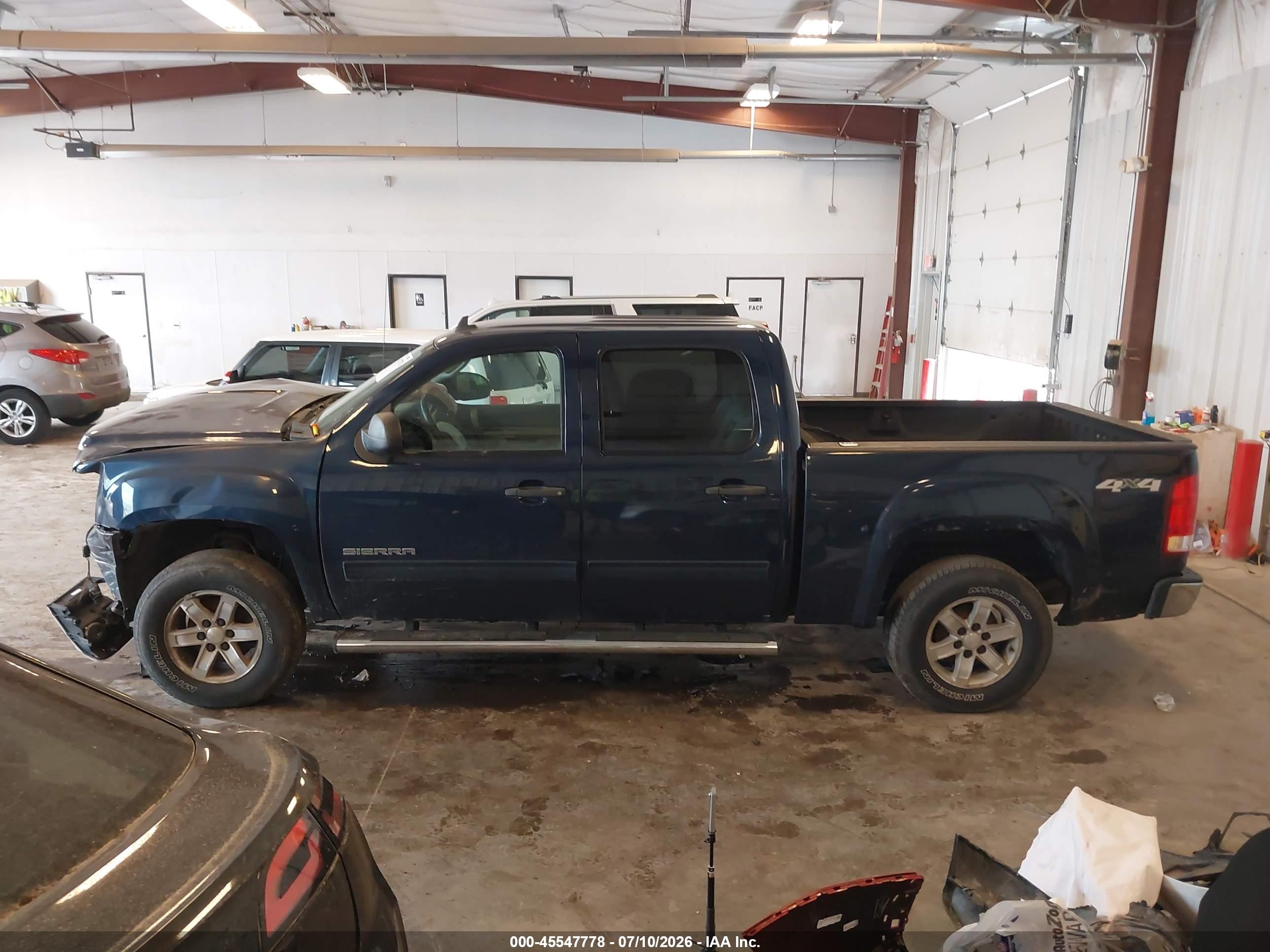 2010 Gmc Sierra 1500 Sle Blue vin: 3GTRKVE34AG148523