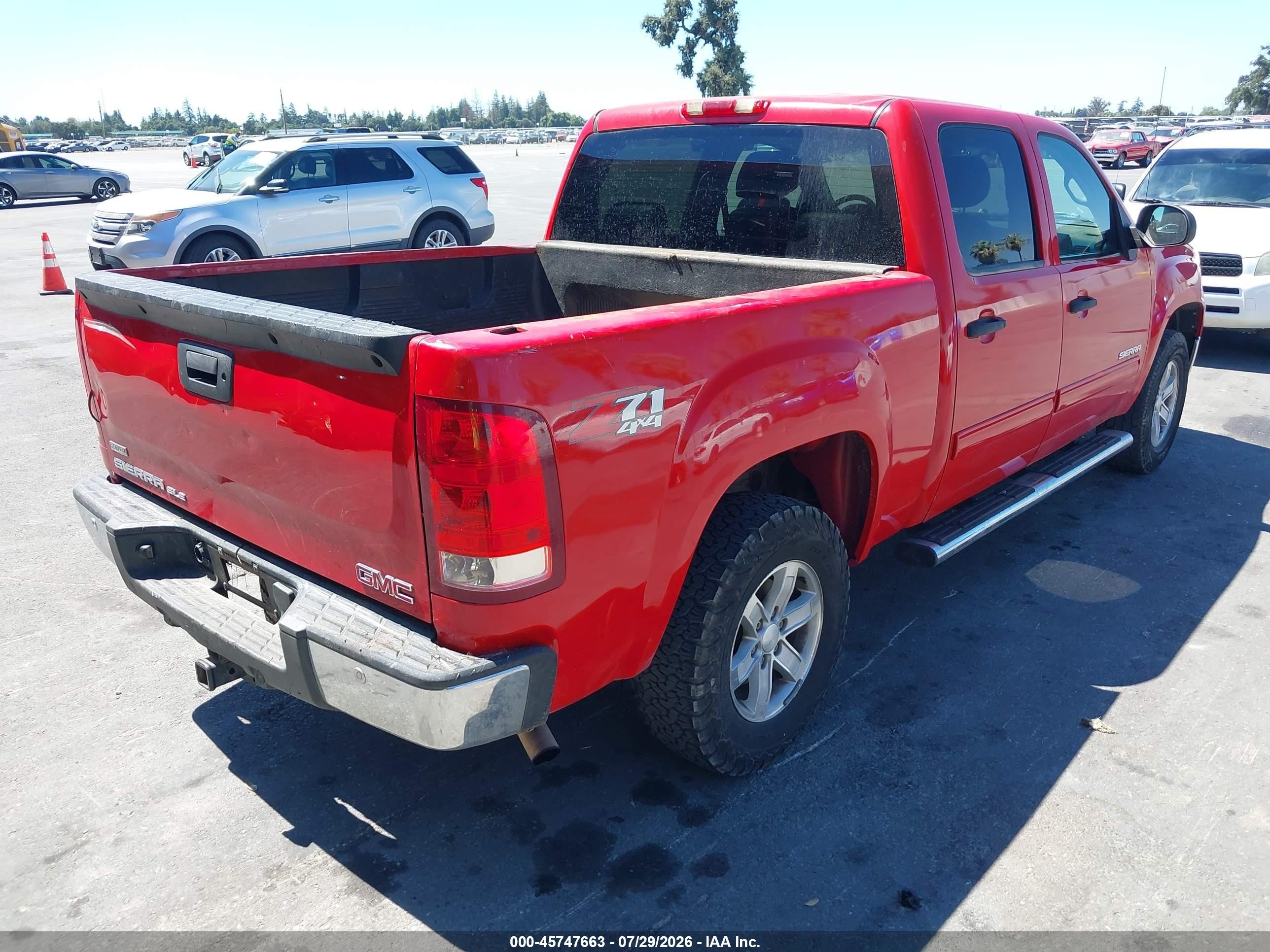 2010 Gmc Sierra 1500 Sle Red vin: 3GTRKVE34AG206565