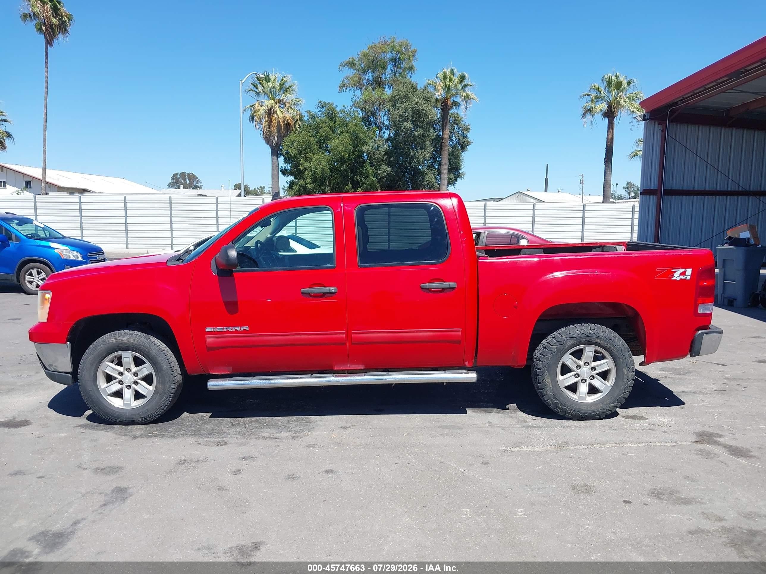 2010 Gmc Sierra 1500 Sle Red vin: 3GTRKVE34AG206565