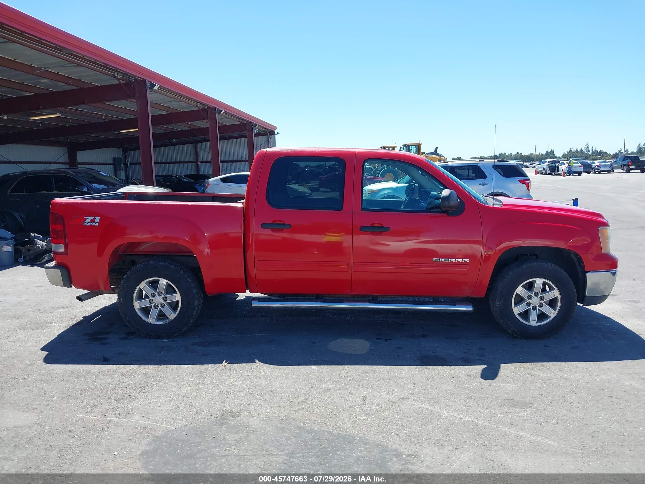 2010 Gmc Sierra 1500 Sle Red vin: 3GTRKVE34AG206565