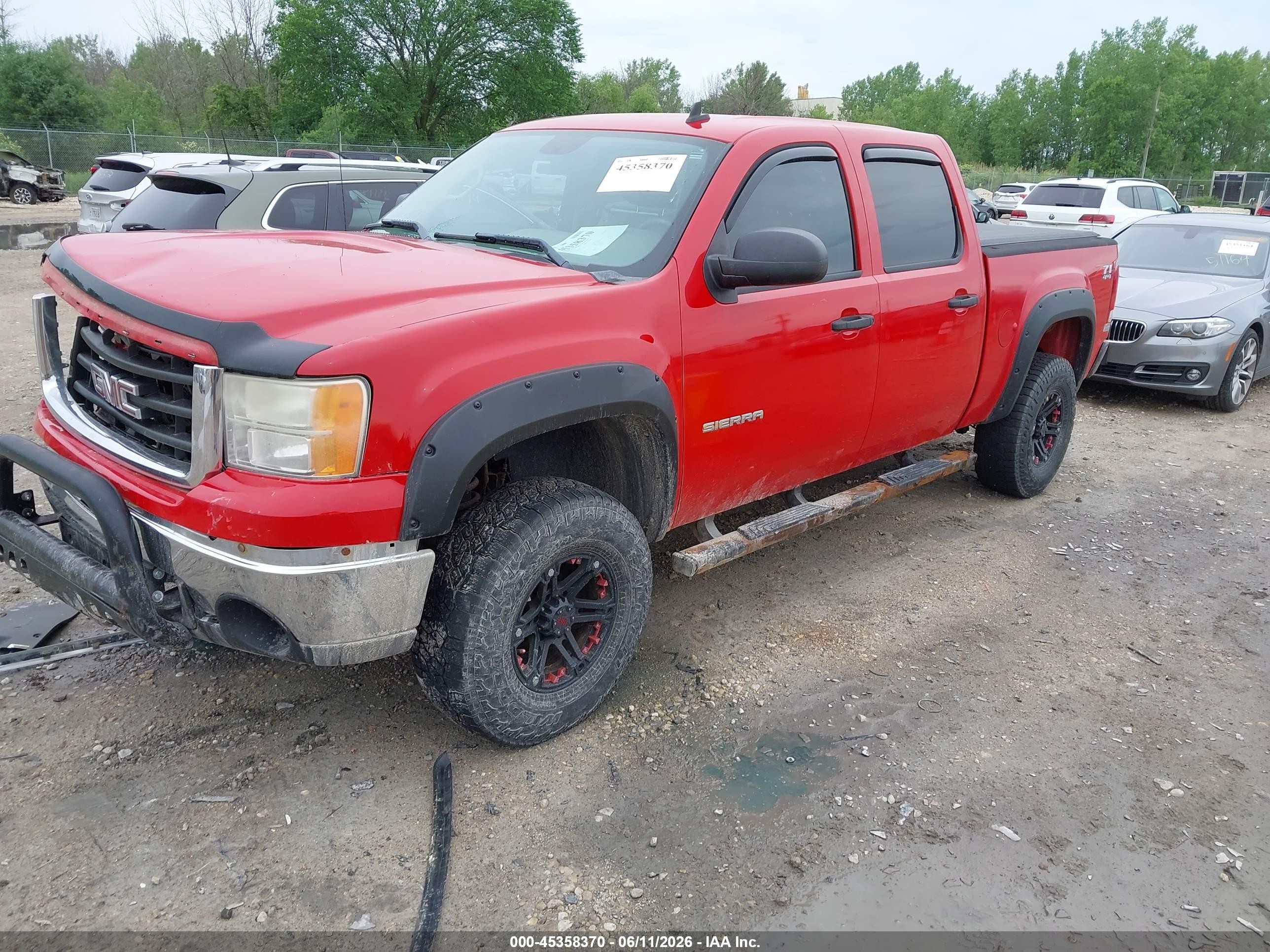 2010 Gmc Sierra 1500 Sle Red vin: 3GTRKVE34AG284487