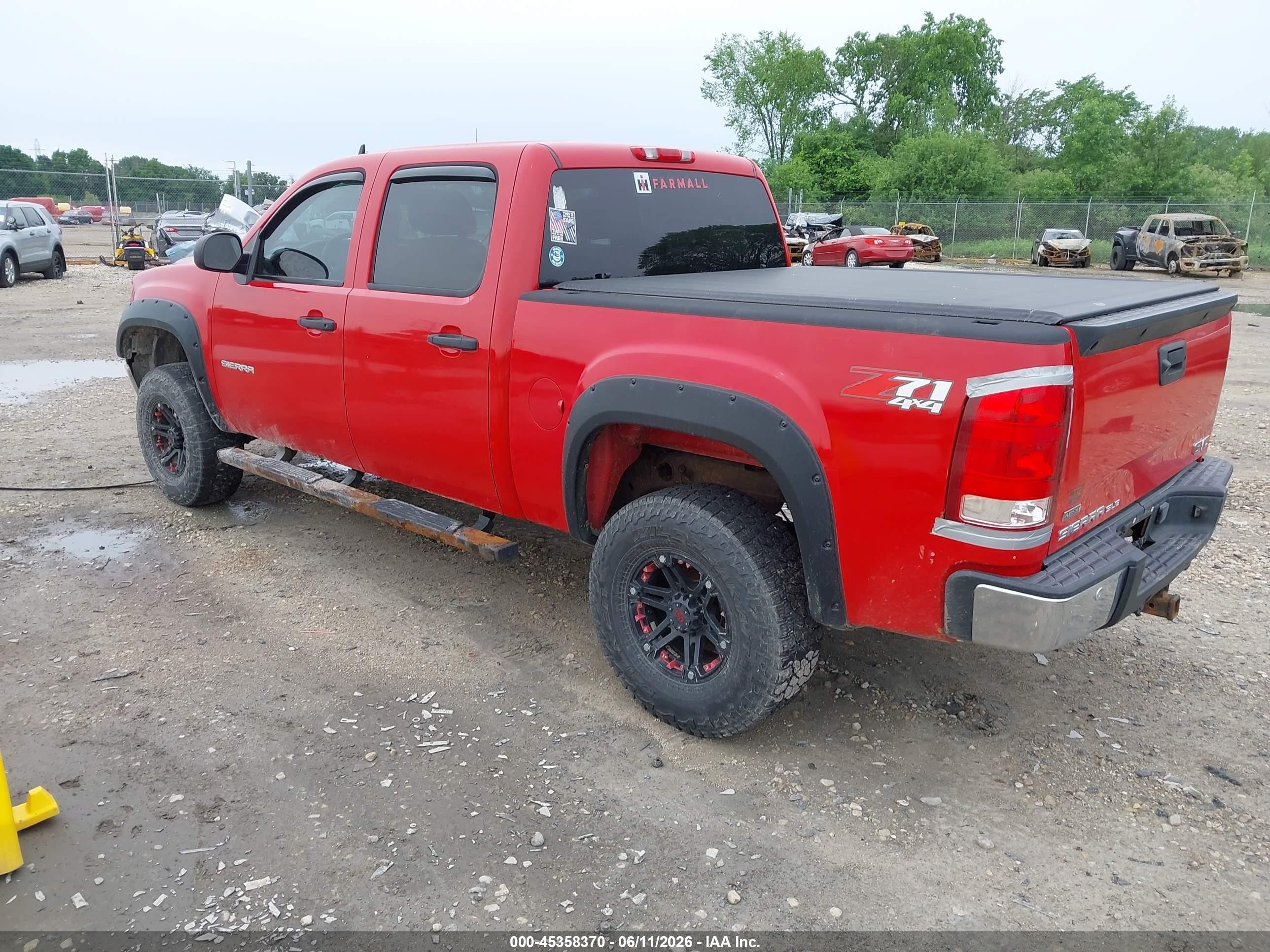 2010 Gmc Sierra 1500 Sle Red vin: 3GTRKVE34AG284487