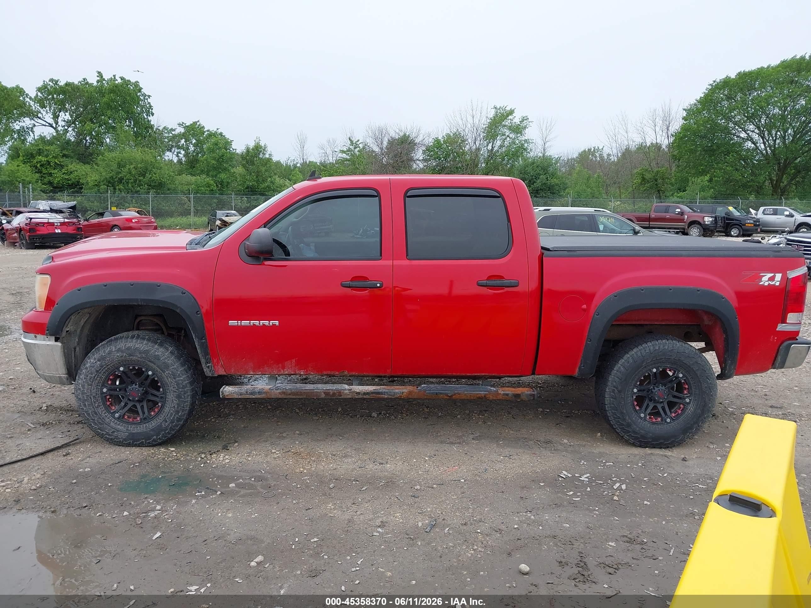 2010 Gmc Sierra 1500 Sle Red vin: 3GTRKVE34AG284487