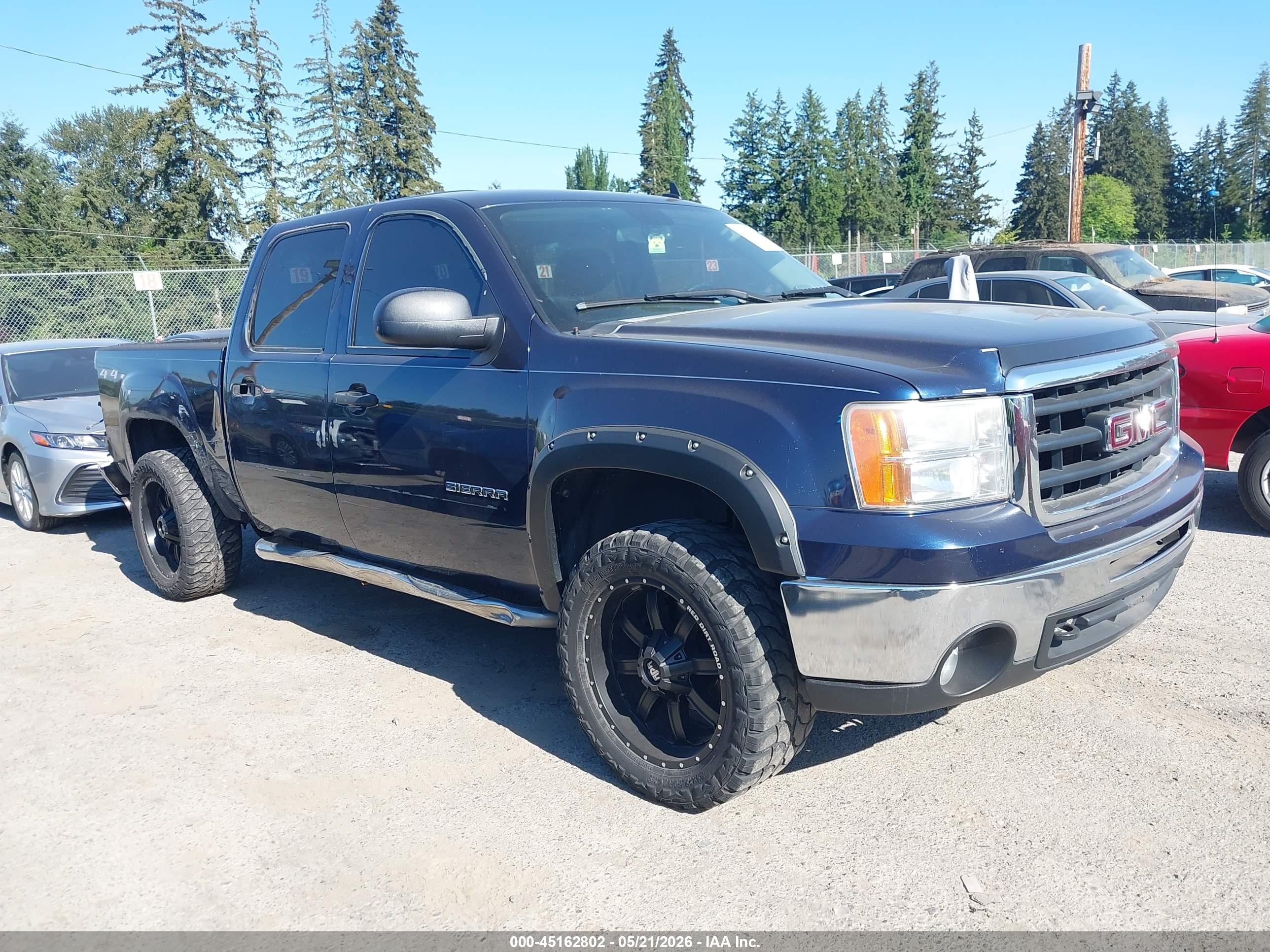 2010 Gmc Sierra 1500 Sle Dark Blue vin: 3GTRKVE35AG155951