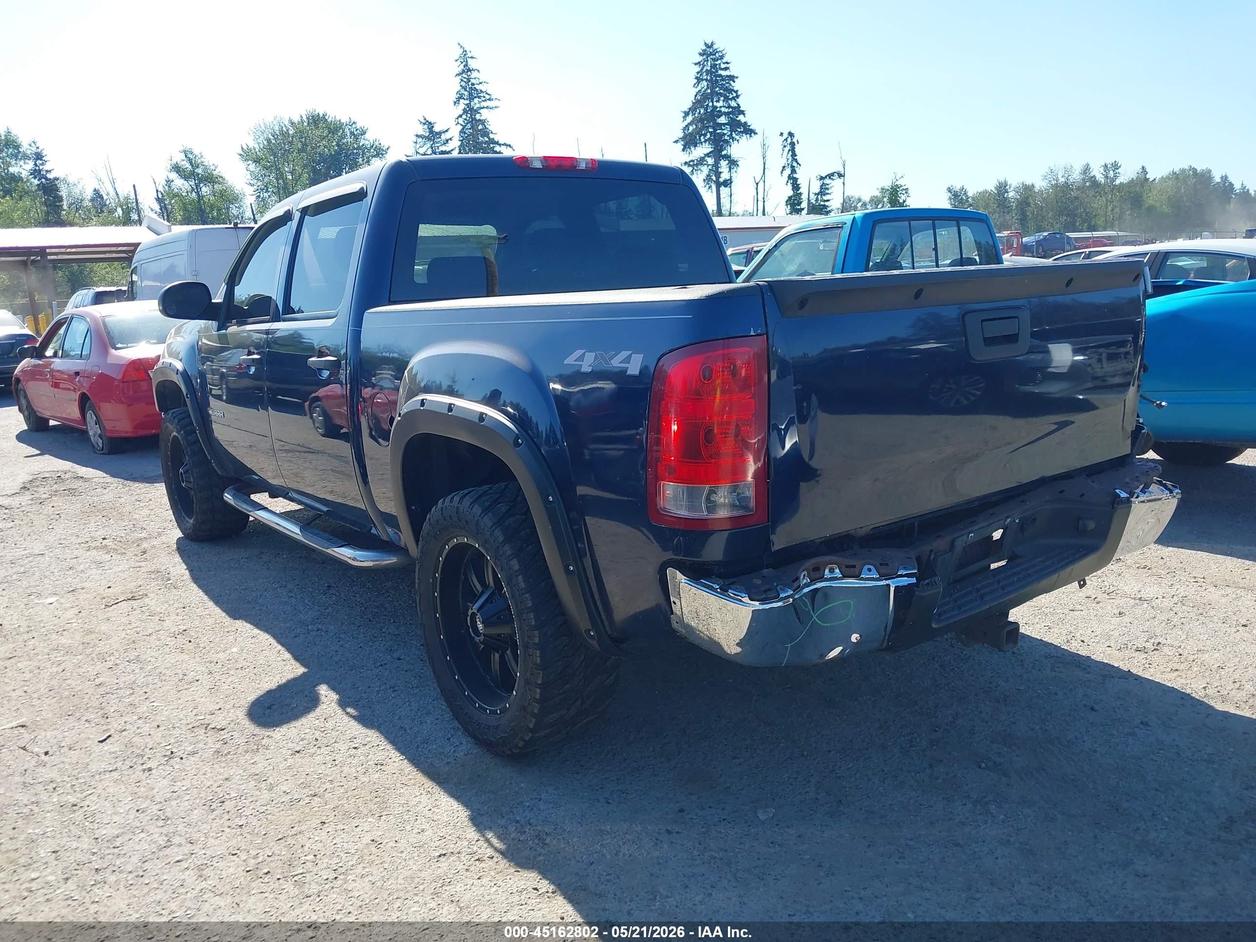 2010 Gmc Sierra 1500 Sle Dark Blue vin: 3GTRKVE35AG155951