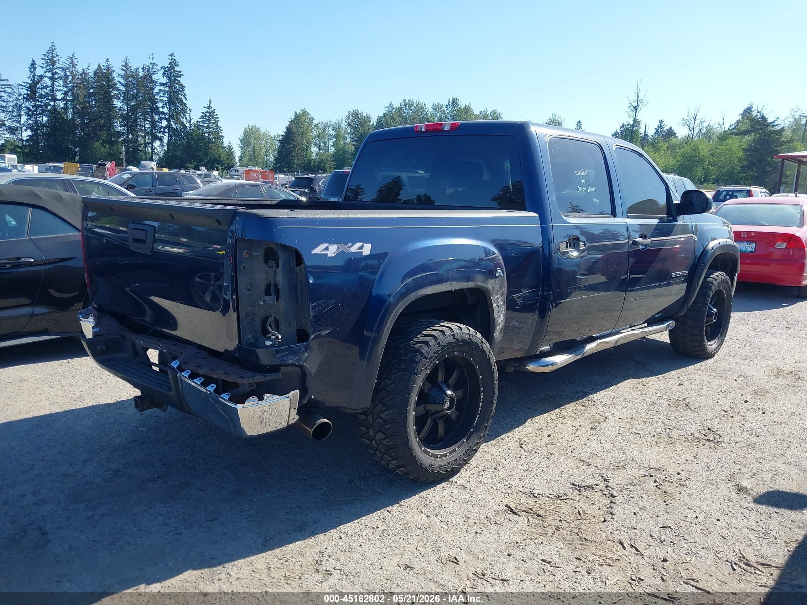 2010 Gmc Sierra 1500 Sle Dark Blue vin: 3GTRKVE35AG155951