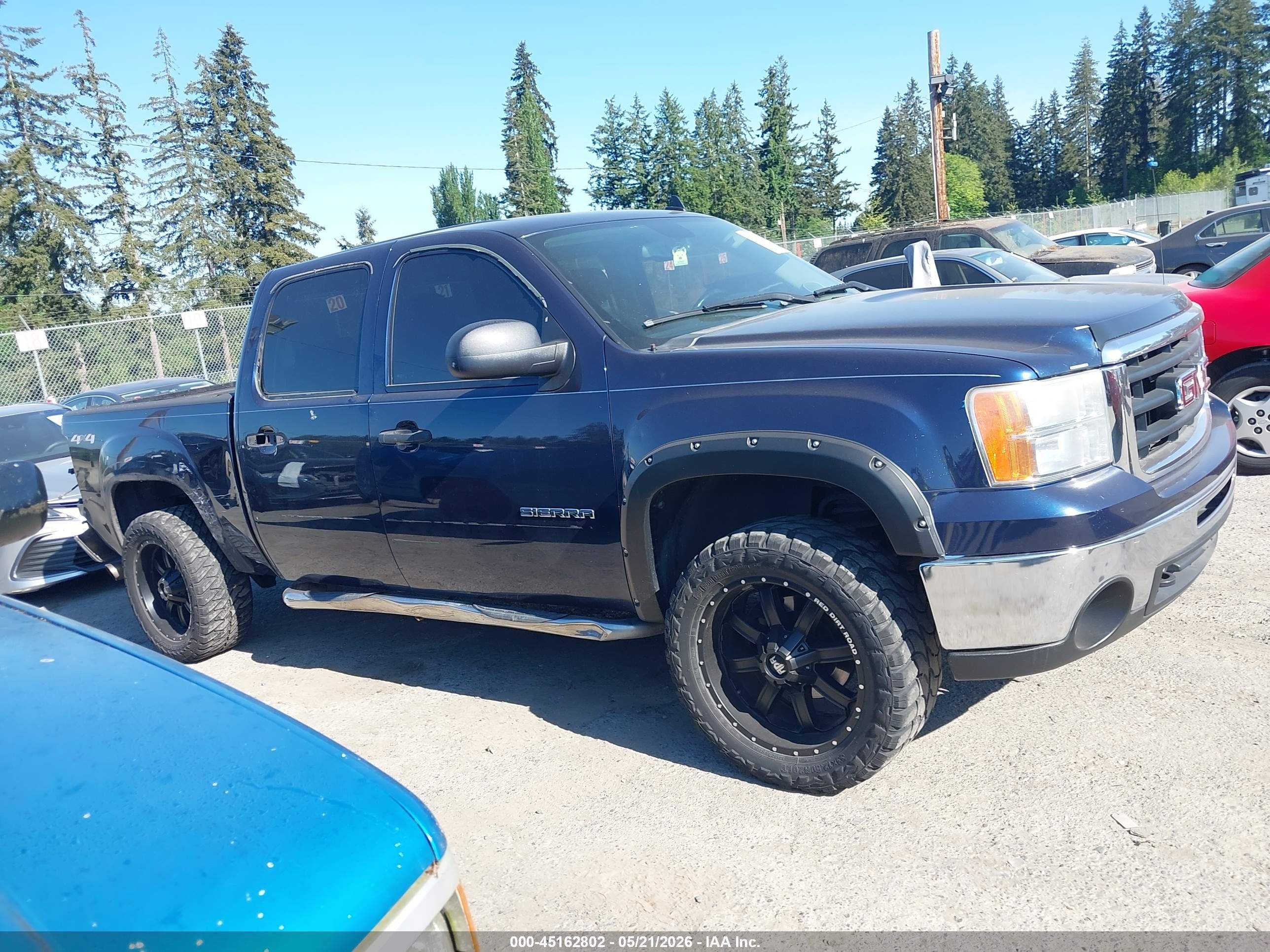 2010 Gmc Sierra 1500 Sle Dark Blue vin: 3GTRKVE35AG155951