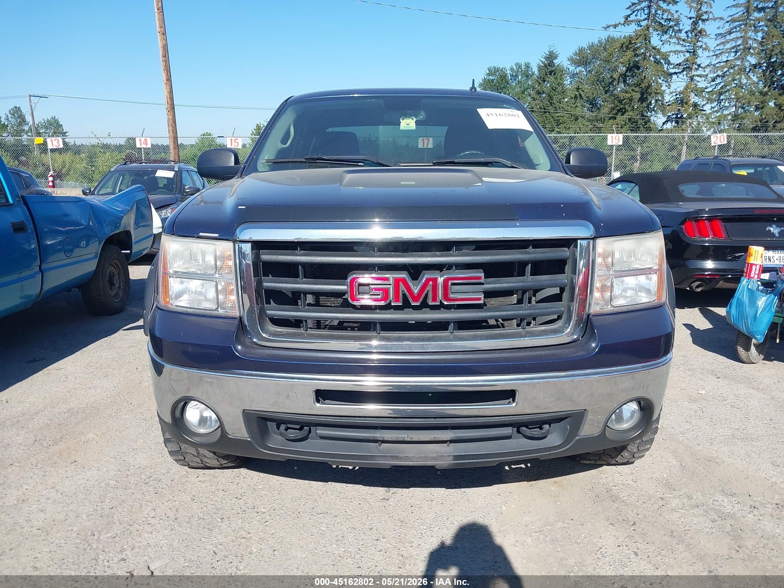 2010 Gmc Sierra 1500 Sle Dark Blue vin: 3GTRKVE35AG155951