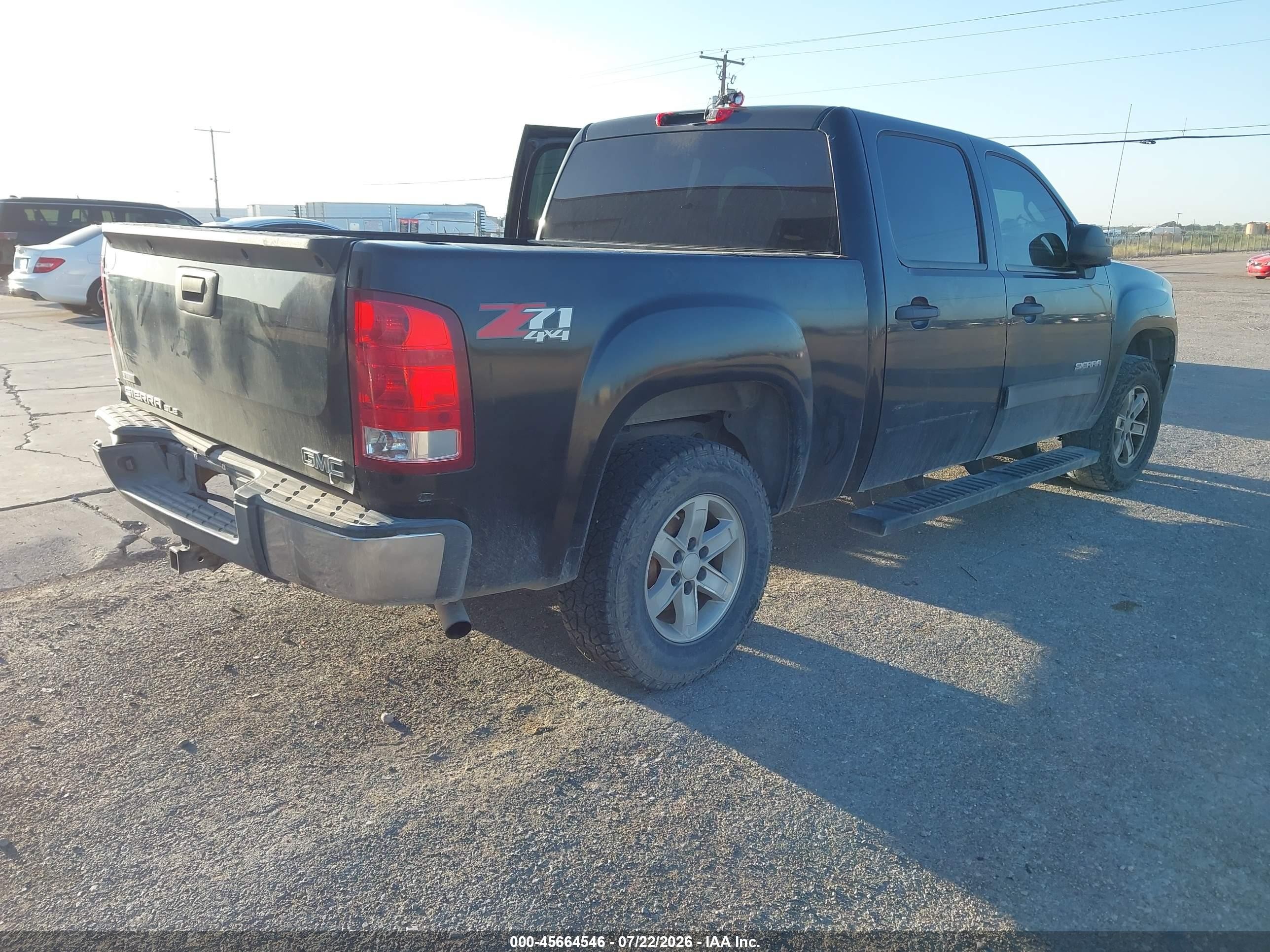 2010 Gmc Sierra 1500 Sle Black vin: 3GTRKVE35AG238859