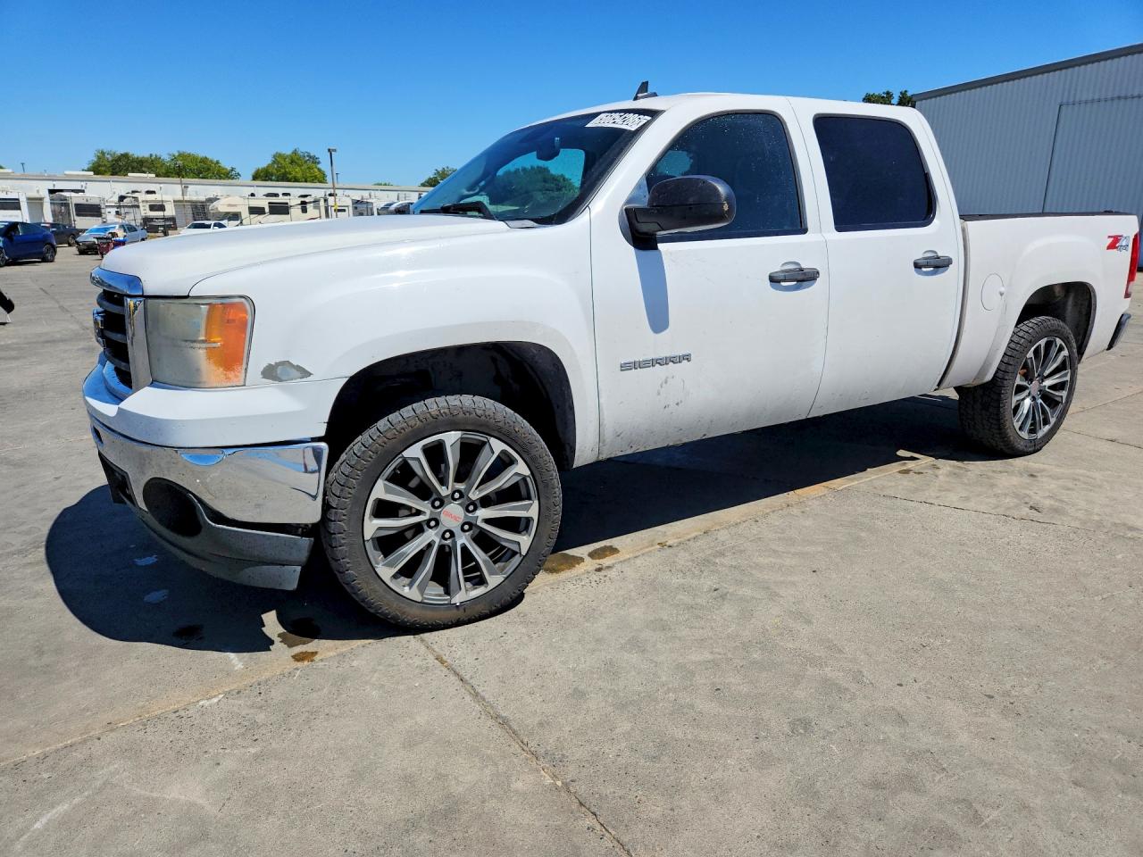 2010 Gmc Sierra K1500 Sle White vin: 3GTRKVE35AG265219
