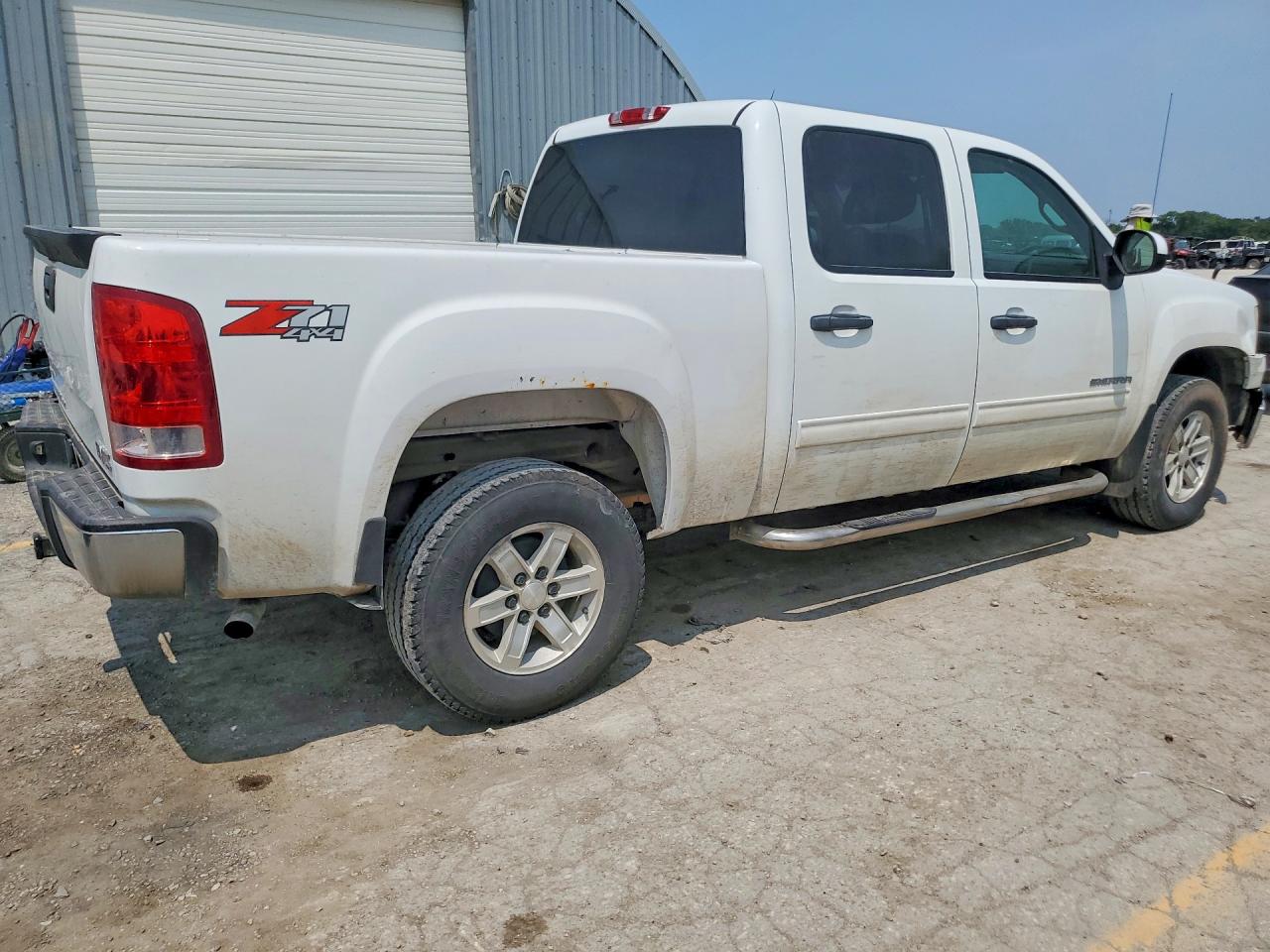2010 Gmc Sierra K1500 Sle White vin: 3GTRKVE36AG116396