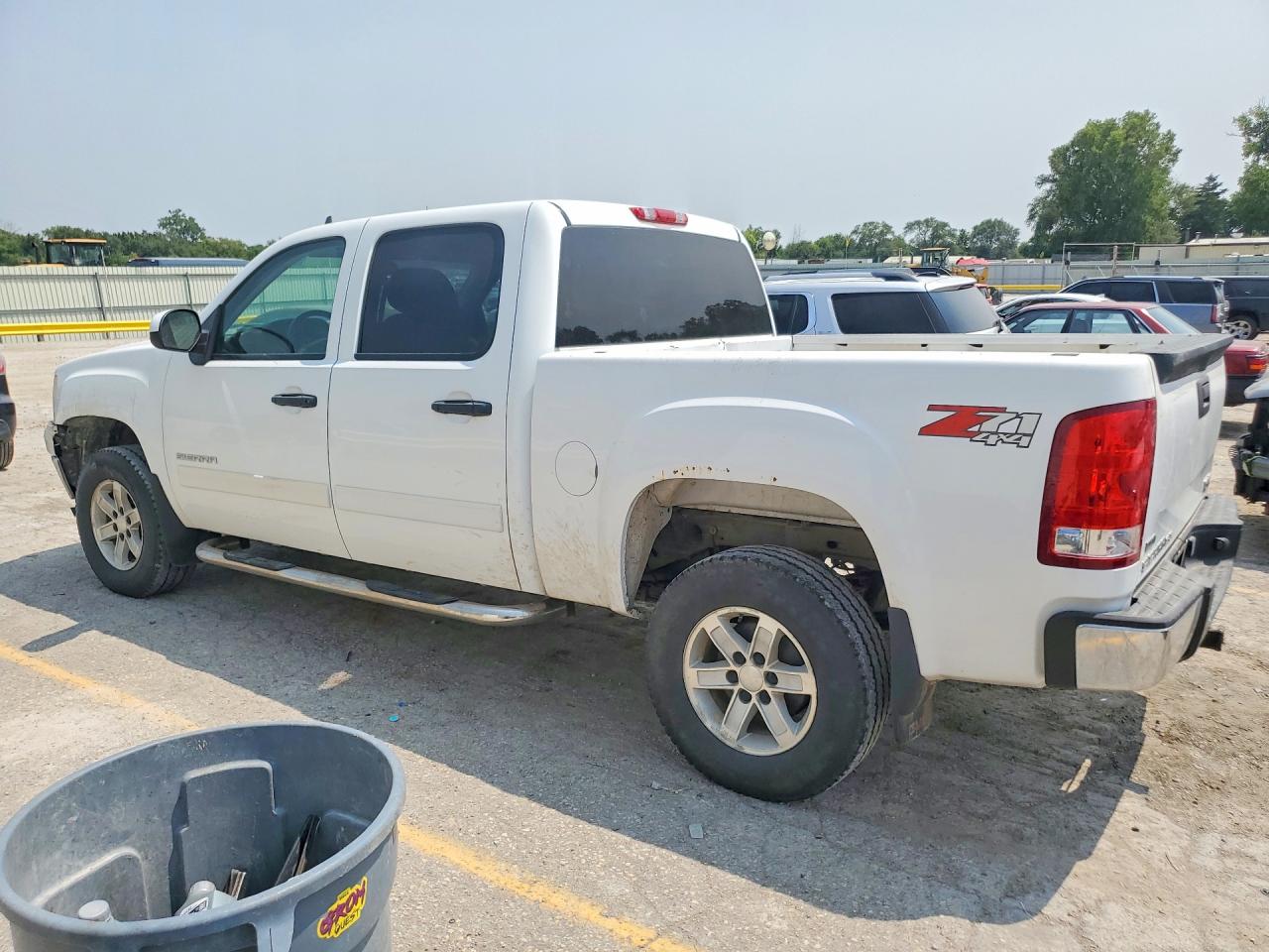 2010 Gmc Sierra K1500 Sle White vin: 3GTRKVE36AG116396