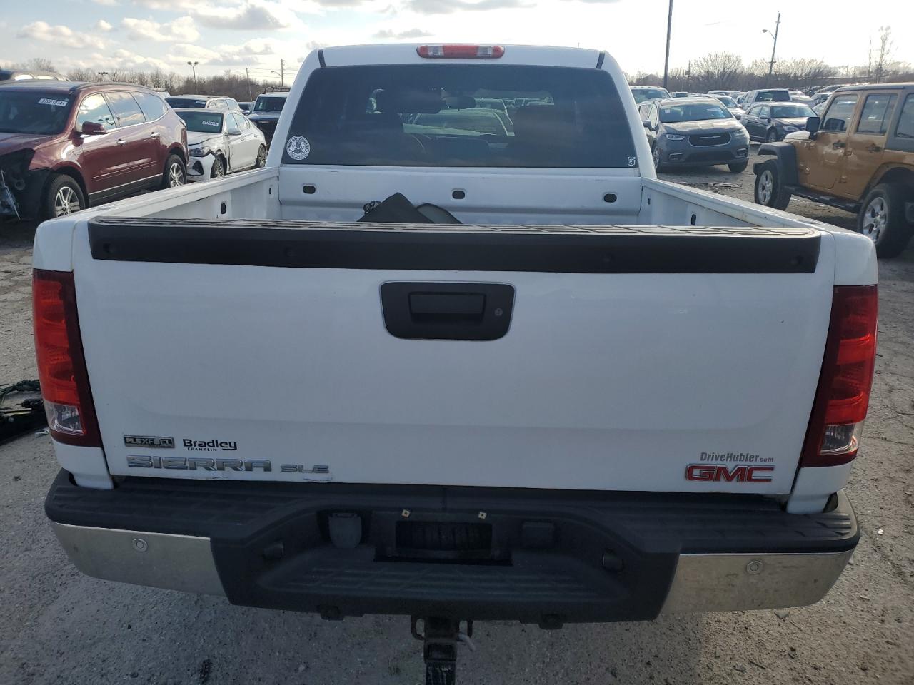 2010 Gmc Sierra K1500 Sle White vin: 3GTRKVE37AG183217