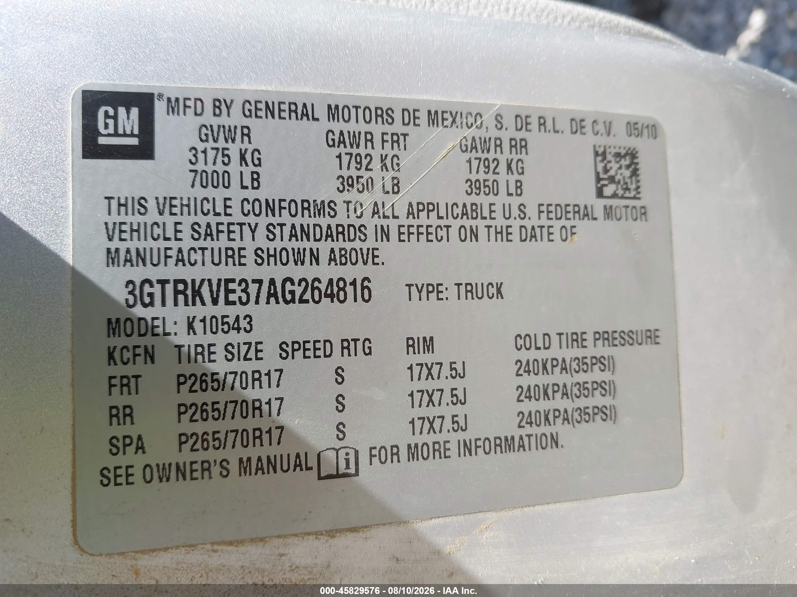 2010 Gmc Sierra 1500 Sle Серебряный vin: 3GTRKVE37AG264816