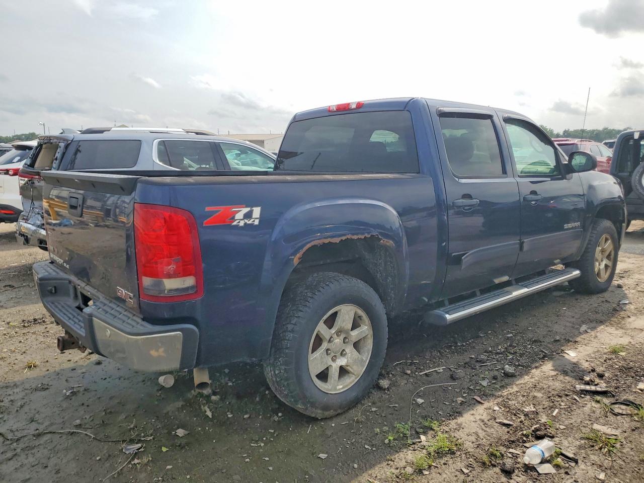 2010 Gmc Sierra K1500 Sle Синий vin: 3GTRKVE37AG286573