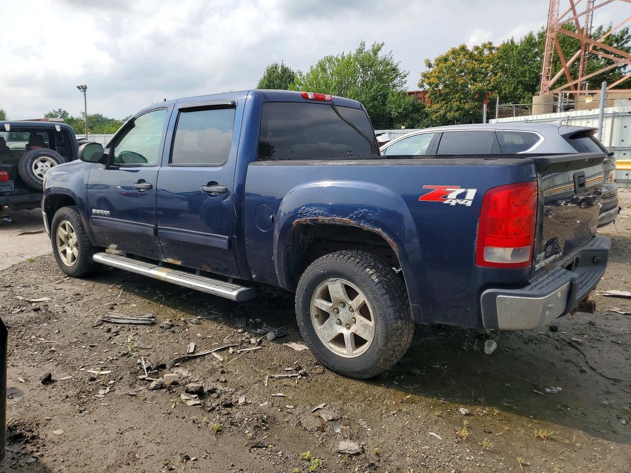 2010 Gmc Sierra K1500 Sle Синий vin: 3GTRKVE37AG286573