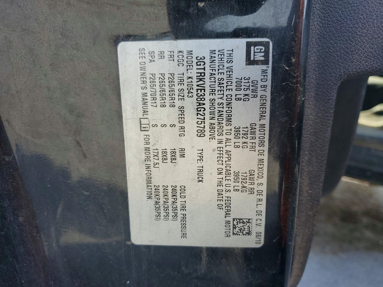 2010 Gmc Sierra Синий vin: 3GTRKVE38AG275789