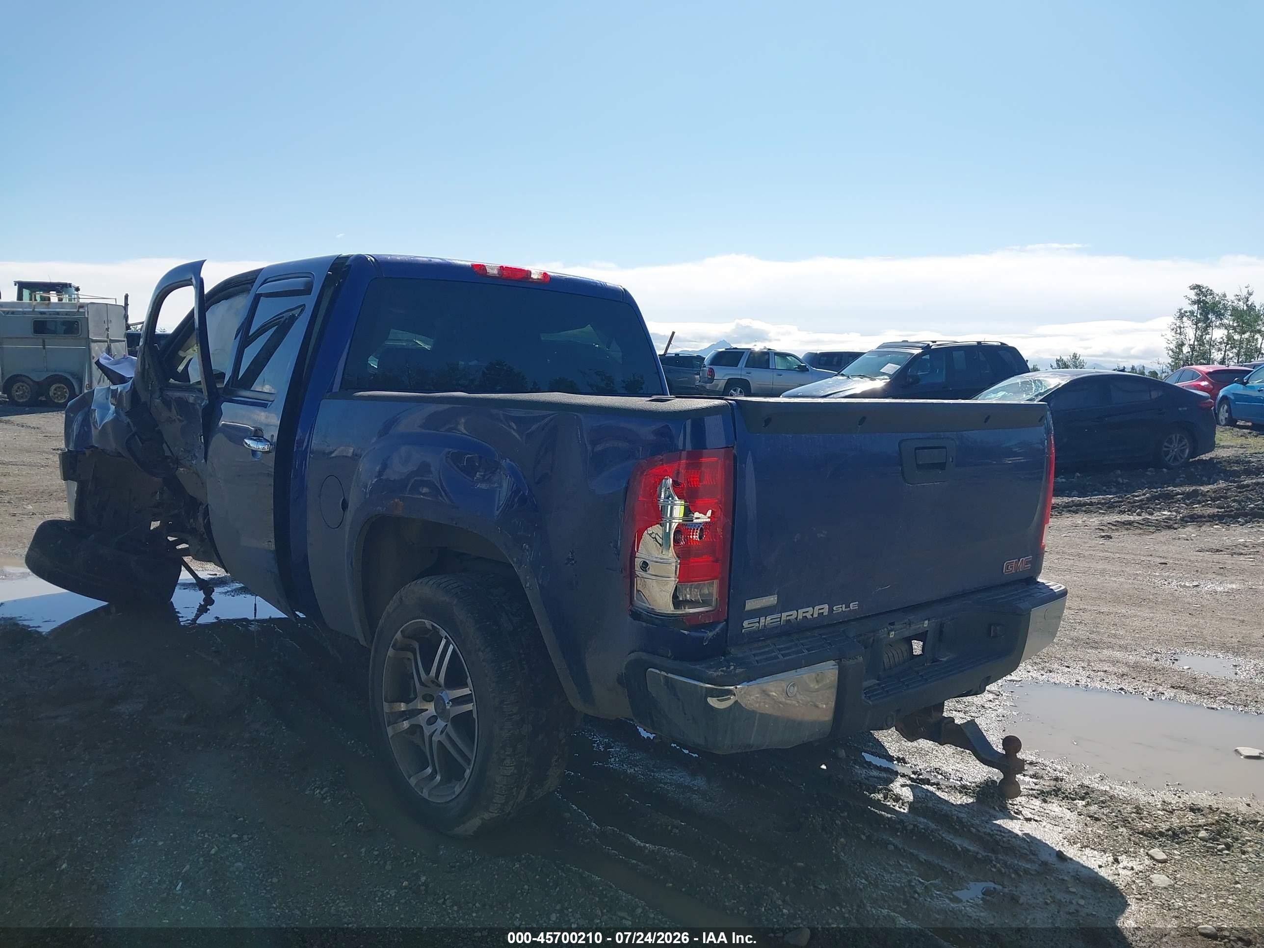 2010 Gmc Sierra 1500 Sle Blue vin: 3GTRKVE39AG227167