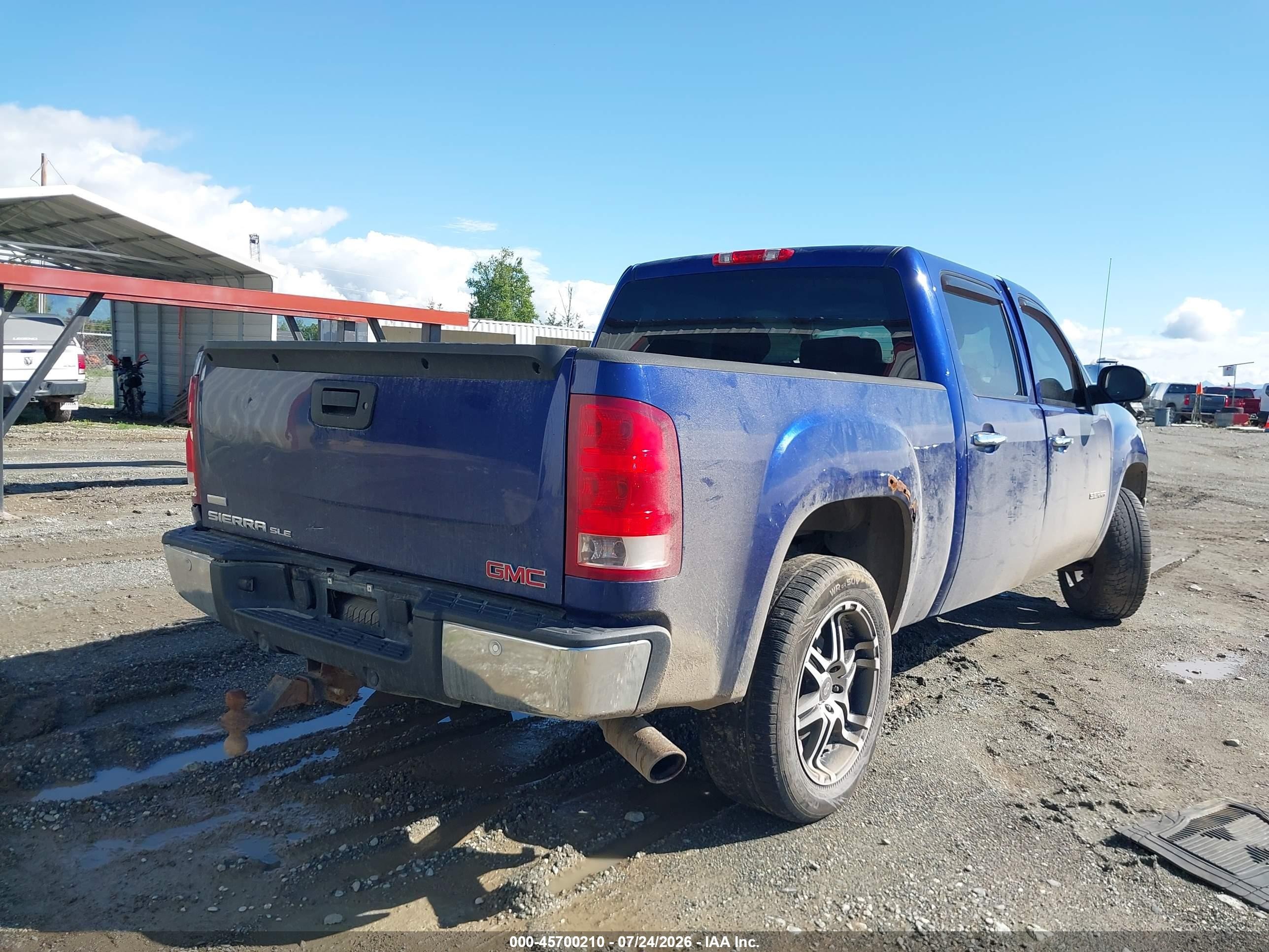 2010 Gmc Sierra 1500 Sle Blue vin: 3GTRKVE39AG227167