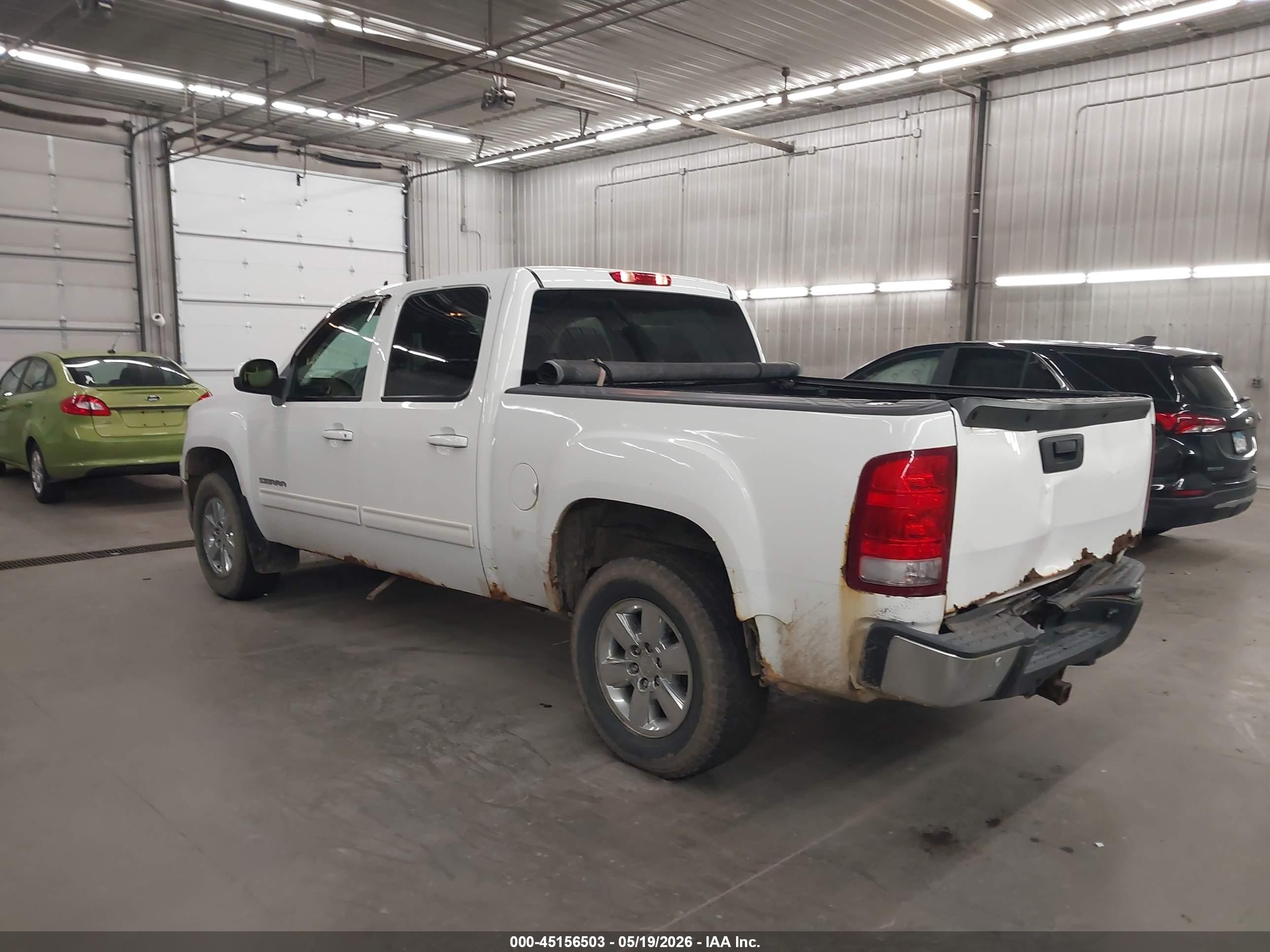 2010 Gmc Sierra 1500 Slt White vin: 3GTRKWE30AG186207