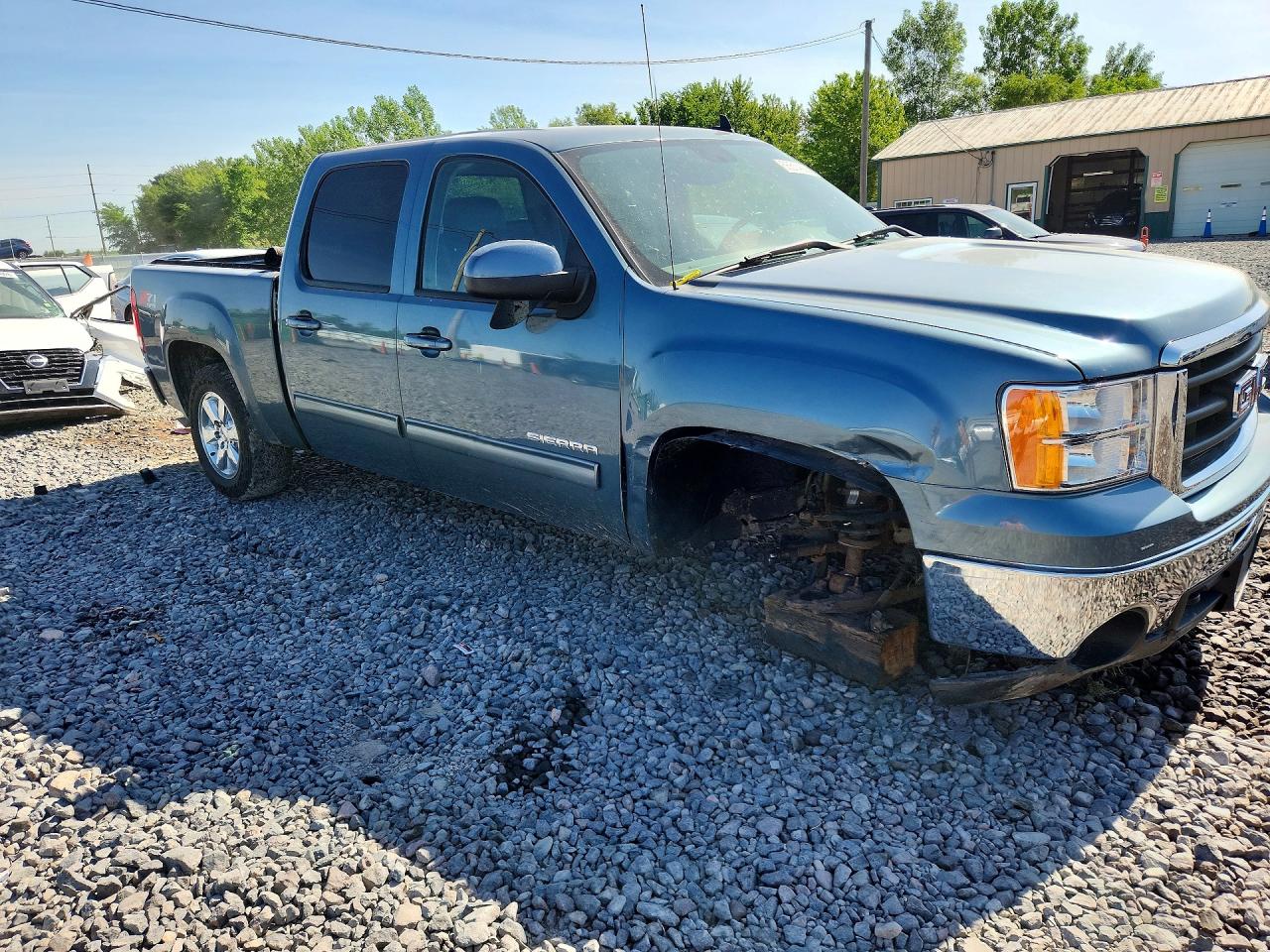 2010 Gmc Sierra K1500 Slt Blue vin: 3GTRKWE33AG176450