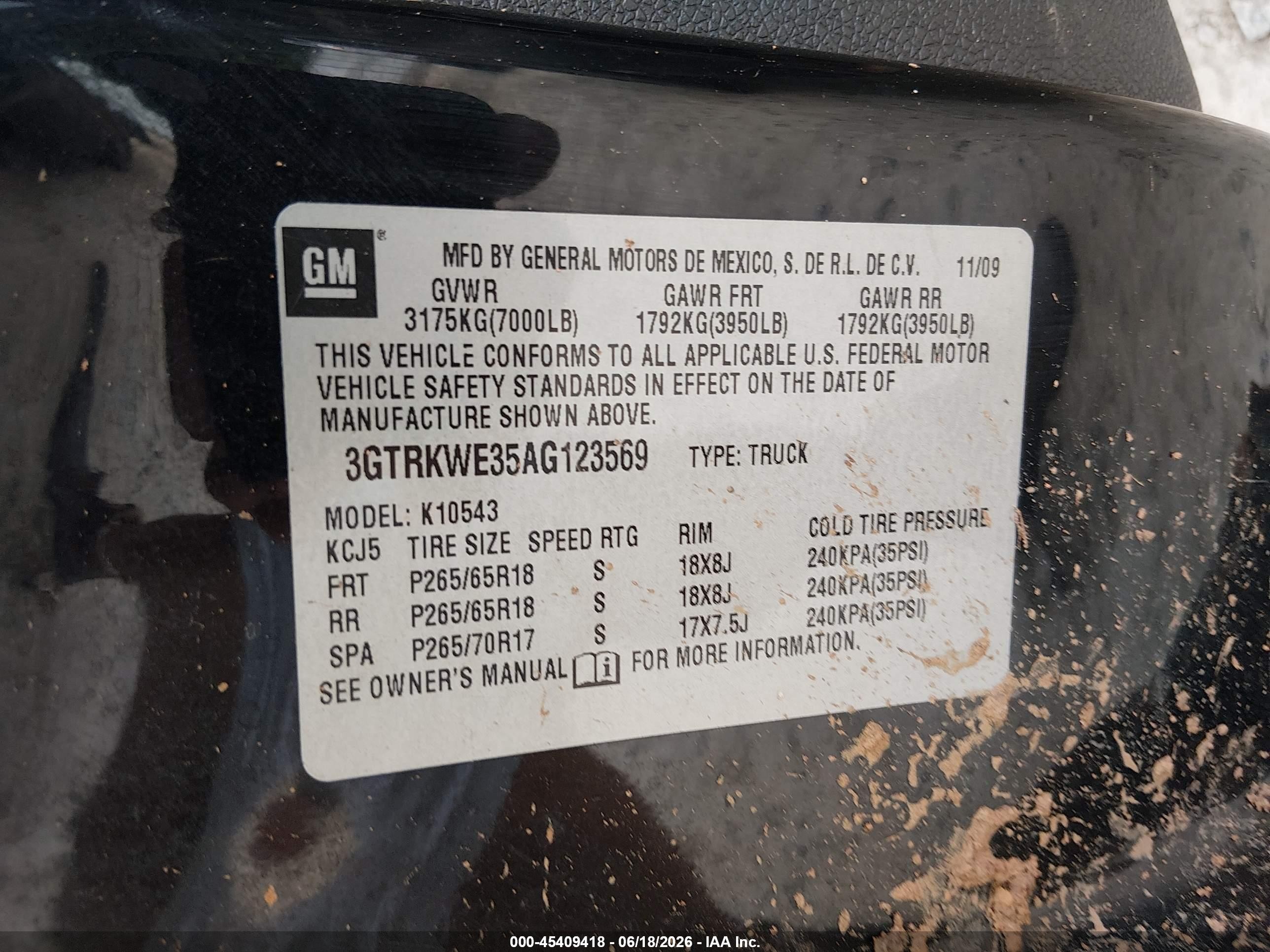 2010 Gmc Sierra 1500 Slt Black vin: 3GTRKWE35AG123569