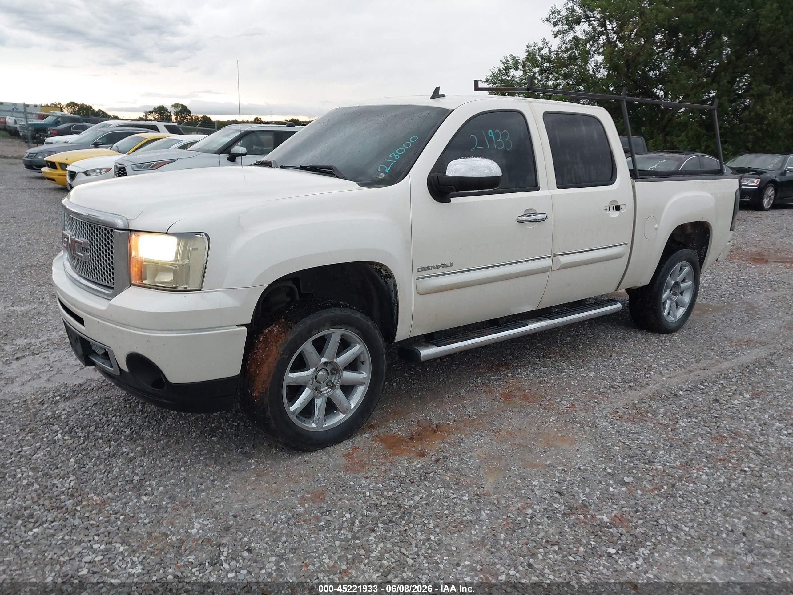 2010 Gmc Sierra 1500 Denali White vin: 3GTRKXE20AG221826