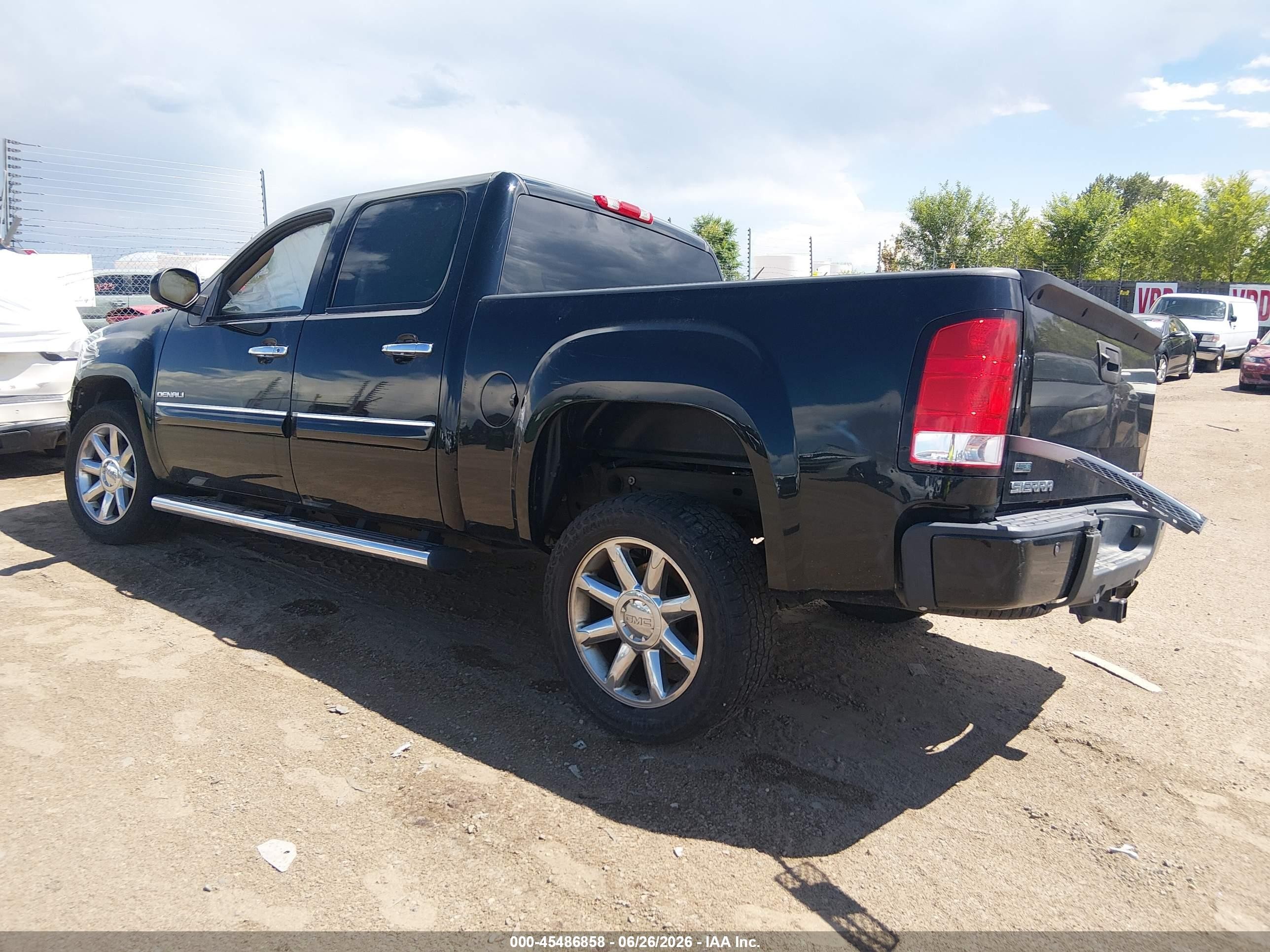 2010 Gmc Sierra 1500 Denali Черный vin: 3GTRKXE20AG230302