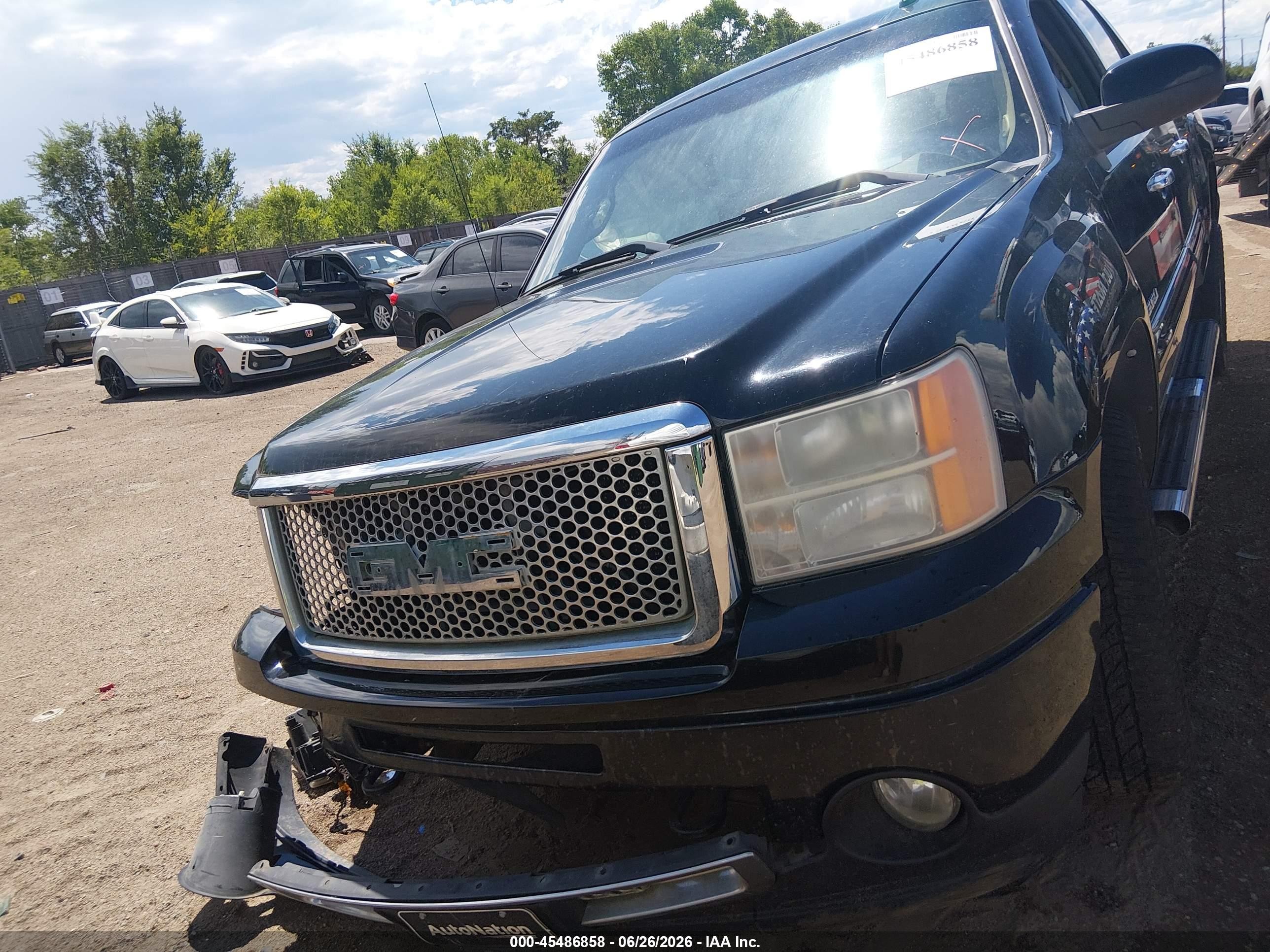 2010 Gmc Sierra 1500 Denali Черный vin: 3GTRKXE20AG230302