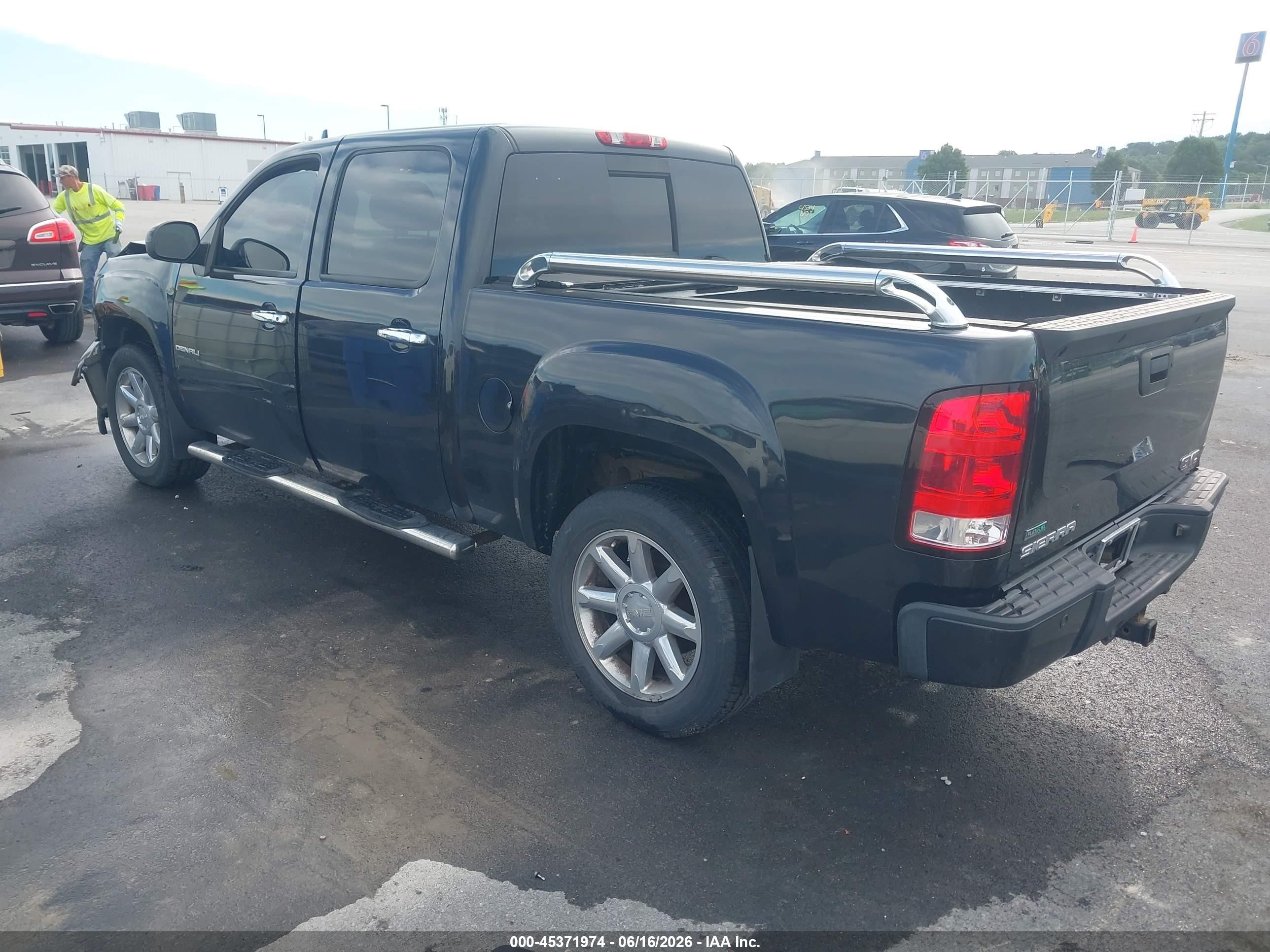 2010 Gmc Sierra 1500 Denali Black vin: 3GTRKXE21AG209135