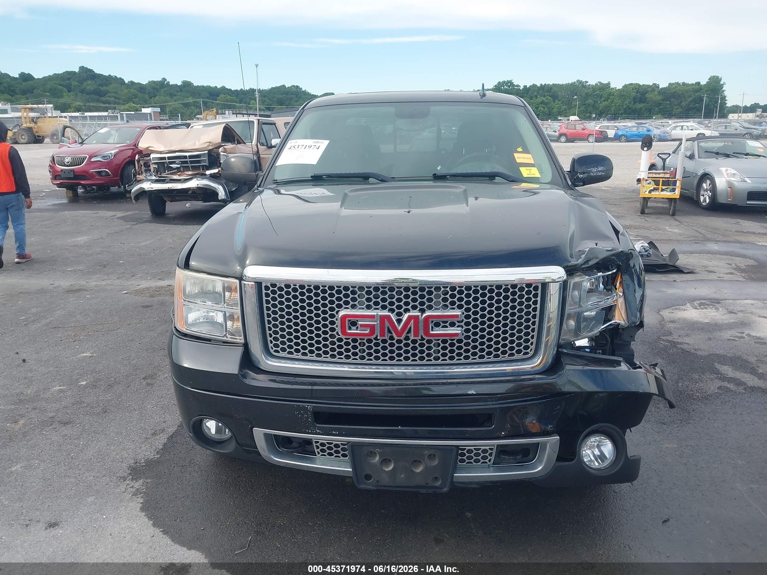 2010 Gmc Sierra 1500 Denali Black vin: 3GTRKXE21AG209135