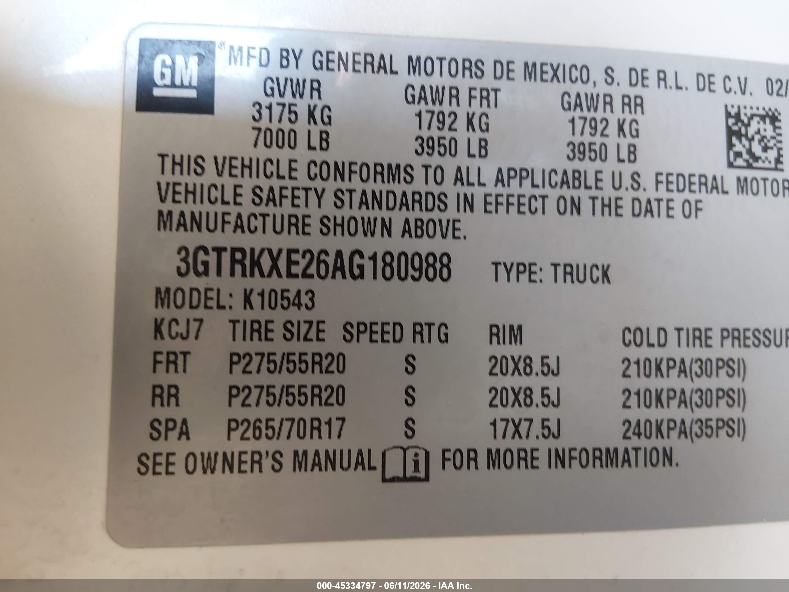 2010 Gmc Sierra 1500 Denali Белый vin: 3GTRKXE26AG180988