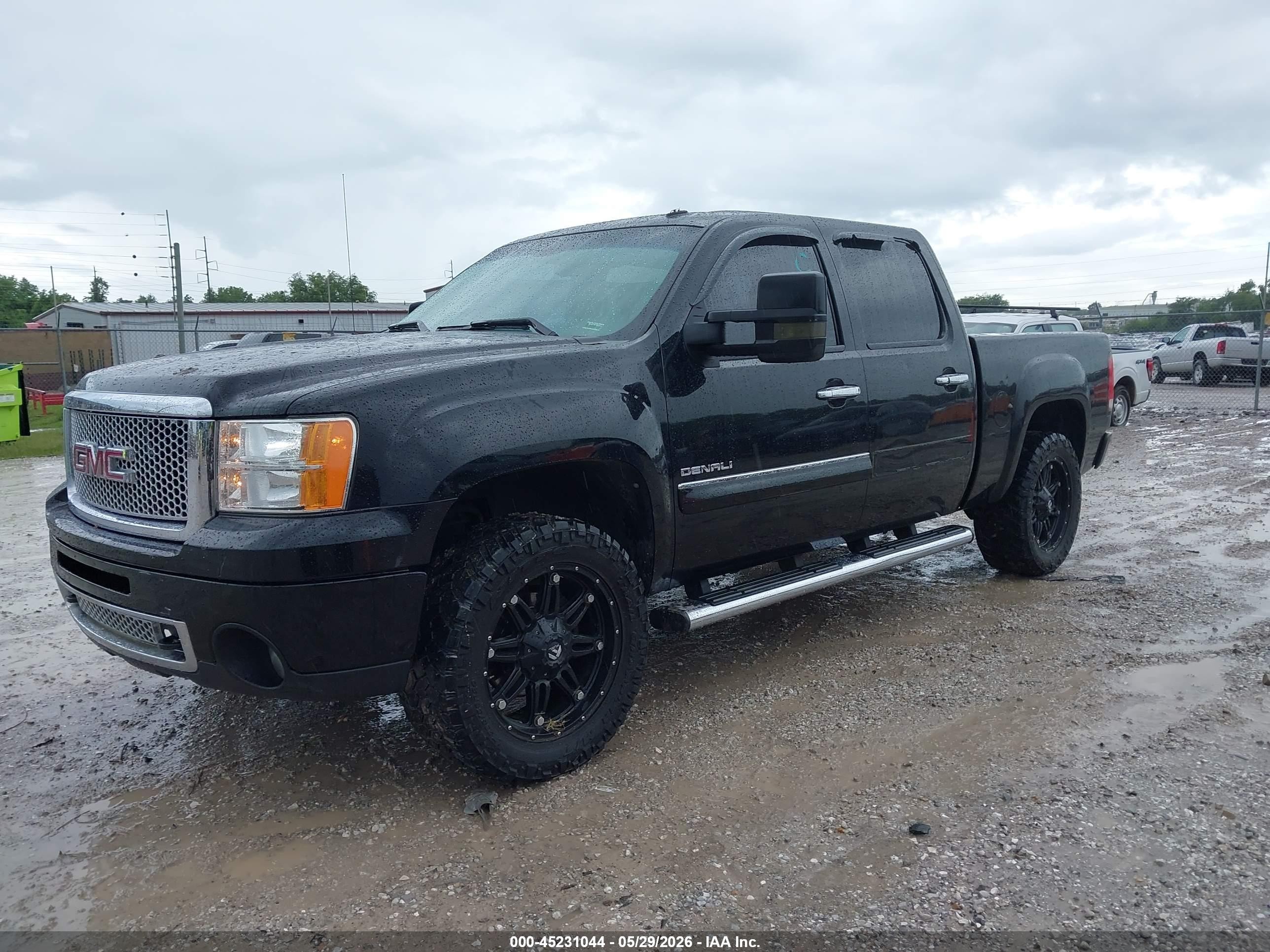 2010 Gmc Sierra 1500 Denali Black vin: 3GTRKXE26AG203220