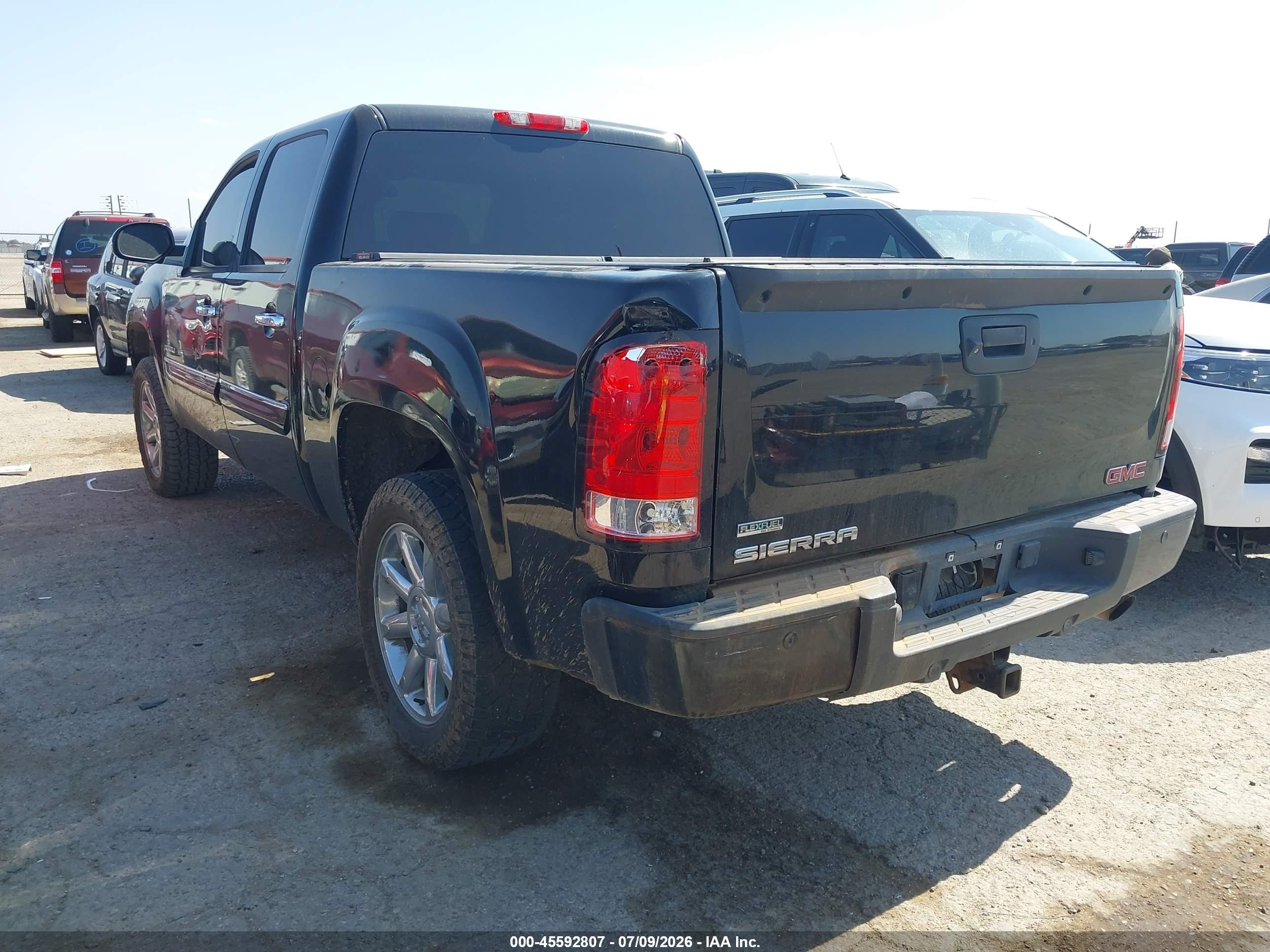 2010 Gmc Sierra 1500 Denali Black vin: 3GTRKXE29AG189166