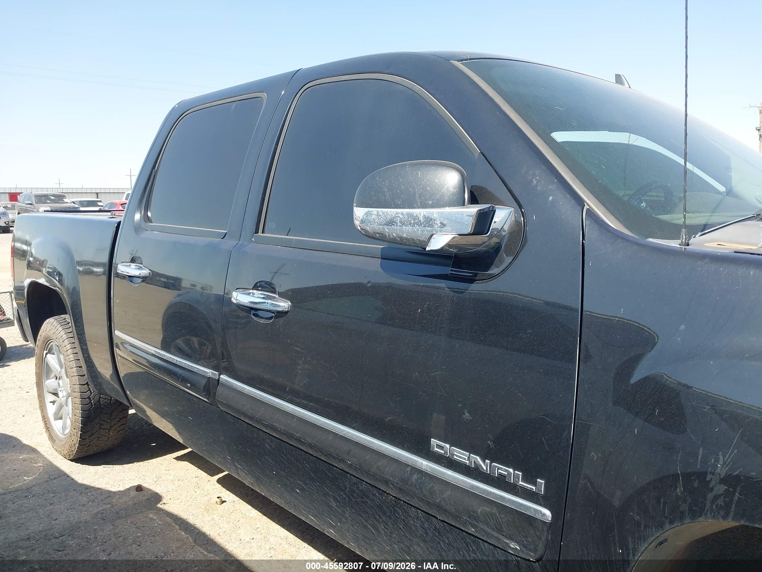 2010 Gmc Sierra 1500 Denali Black vin: 3GTRKXE29AG189166