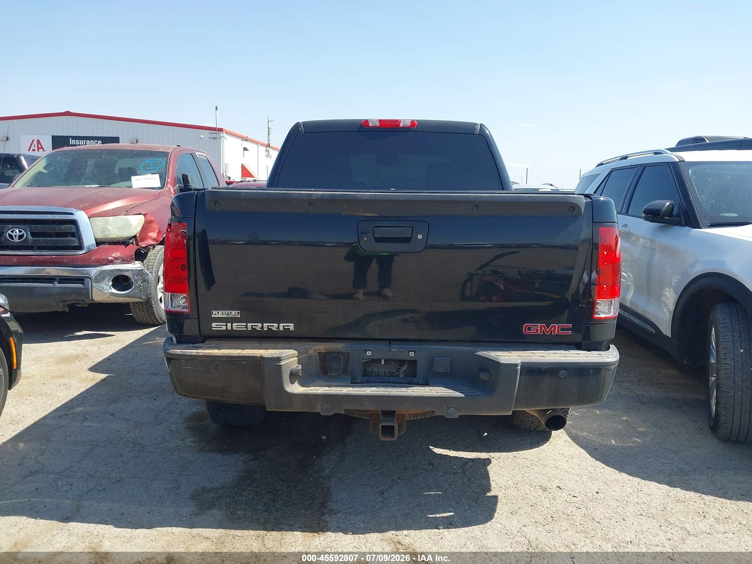 2010 Gmc Sierra 1500 Denali Black vin: 3GTRKXE29AG189166