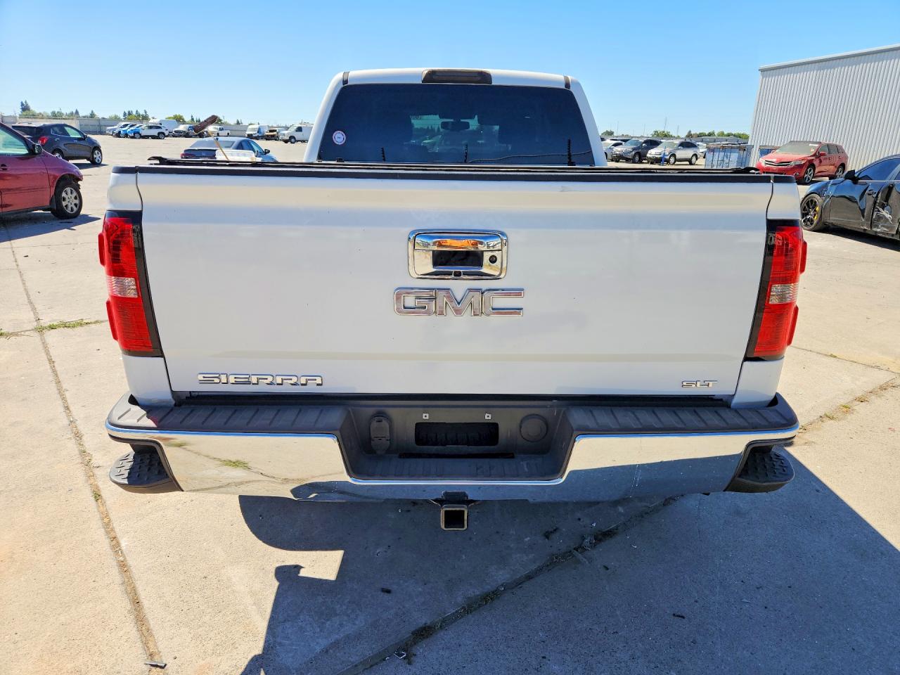 2015 Gmc Sierra C1500 Slt White vin: 3GTU1VEC2FG448470