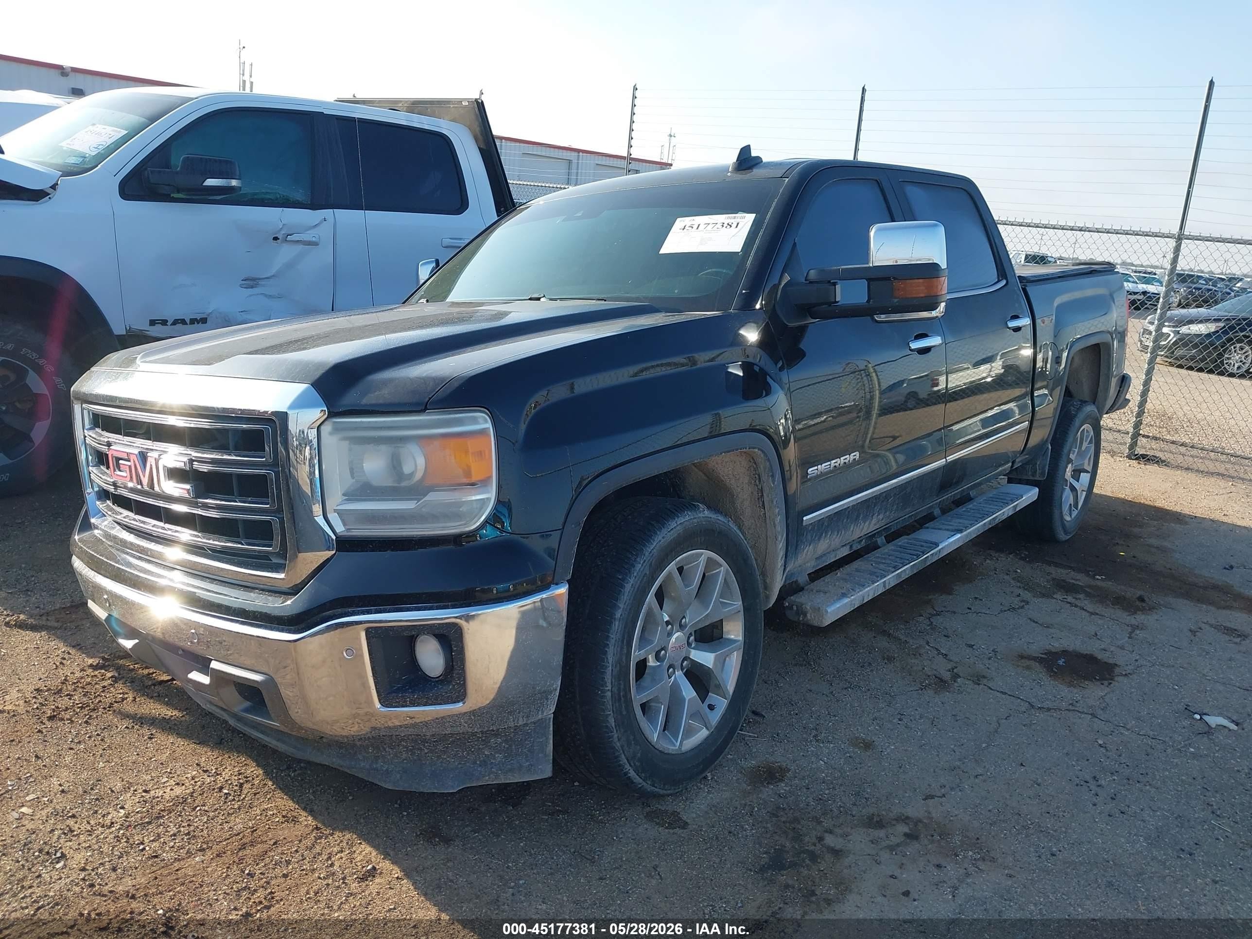 2015 Gmc Sierra 1500 Slt Черный vin: 3GTU1VEJ9FG397693