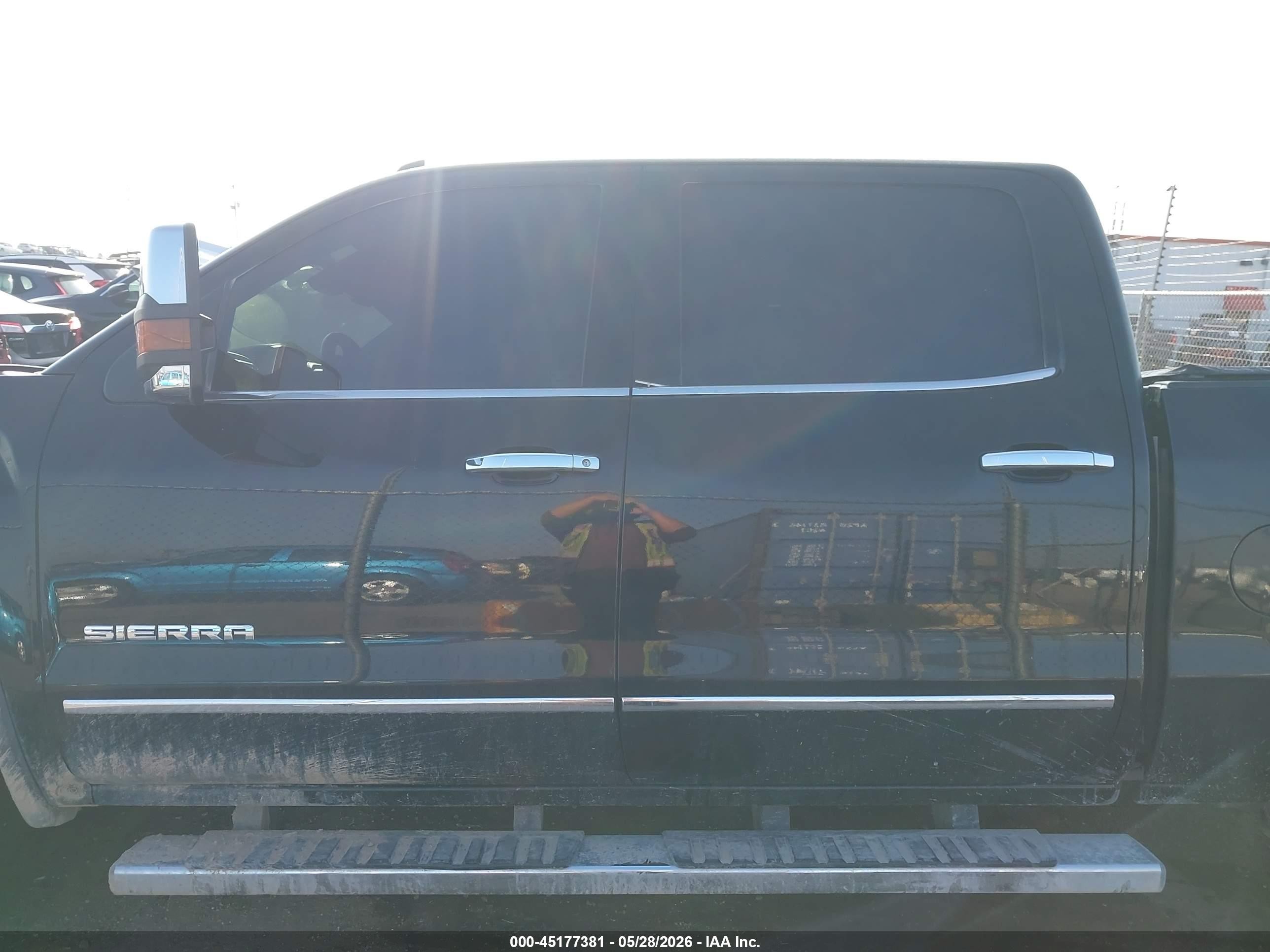 2015 Gmc Sierra 1500 Slt Черный vin: 3GTU1VEJ9FG397693