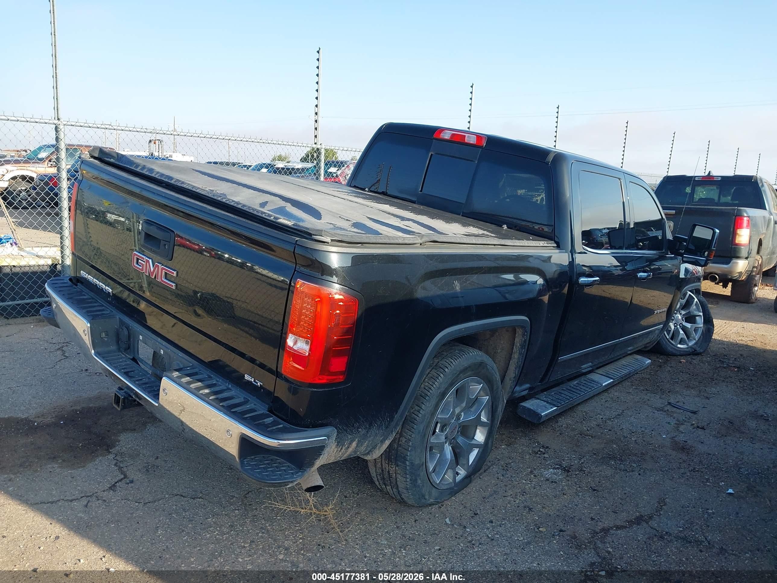 2015 Gmc Sierra 1500 Slt Черный vin: 3GTU1VEJ9FG397693