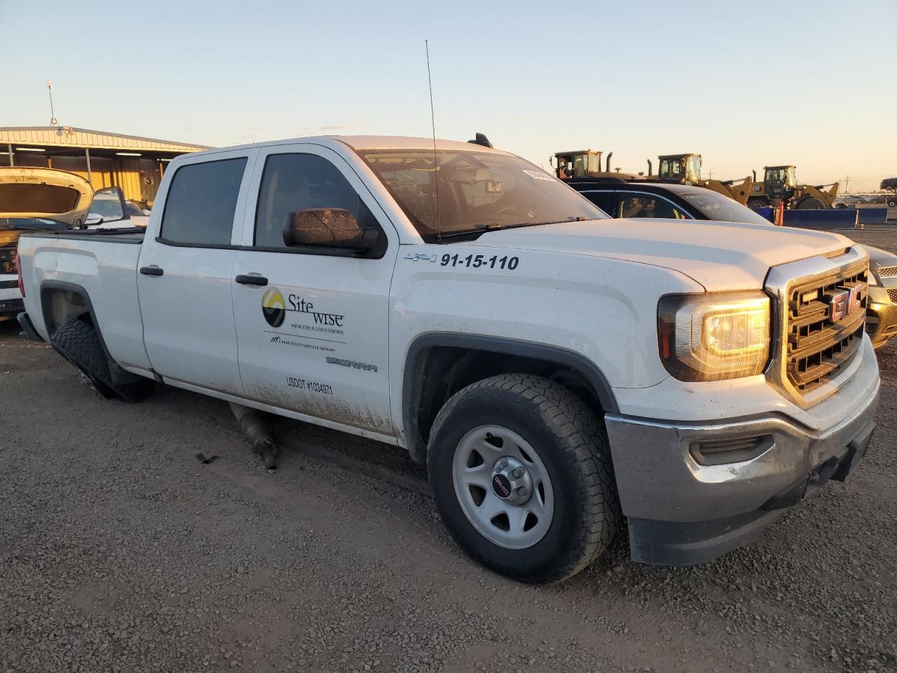 2017 Gmc Sierra K1500 White vin: 3GTU2LEC6HG260488
