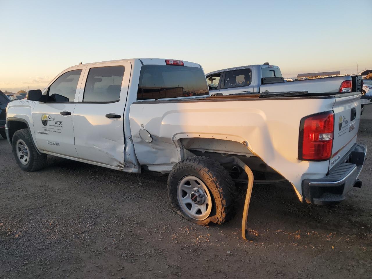 2017 Gmc Sierra K1500 White vin: 3GTU2LEC6HG260488