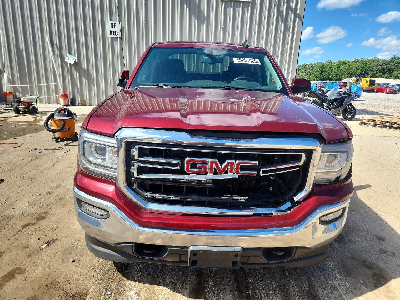 2016 Gmc Sierra K1500 Sle Burgundy vin: 3GTU2MEC0GG167924