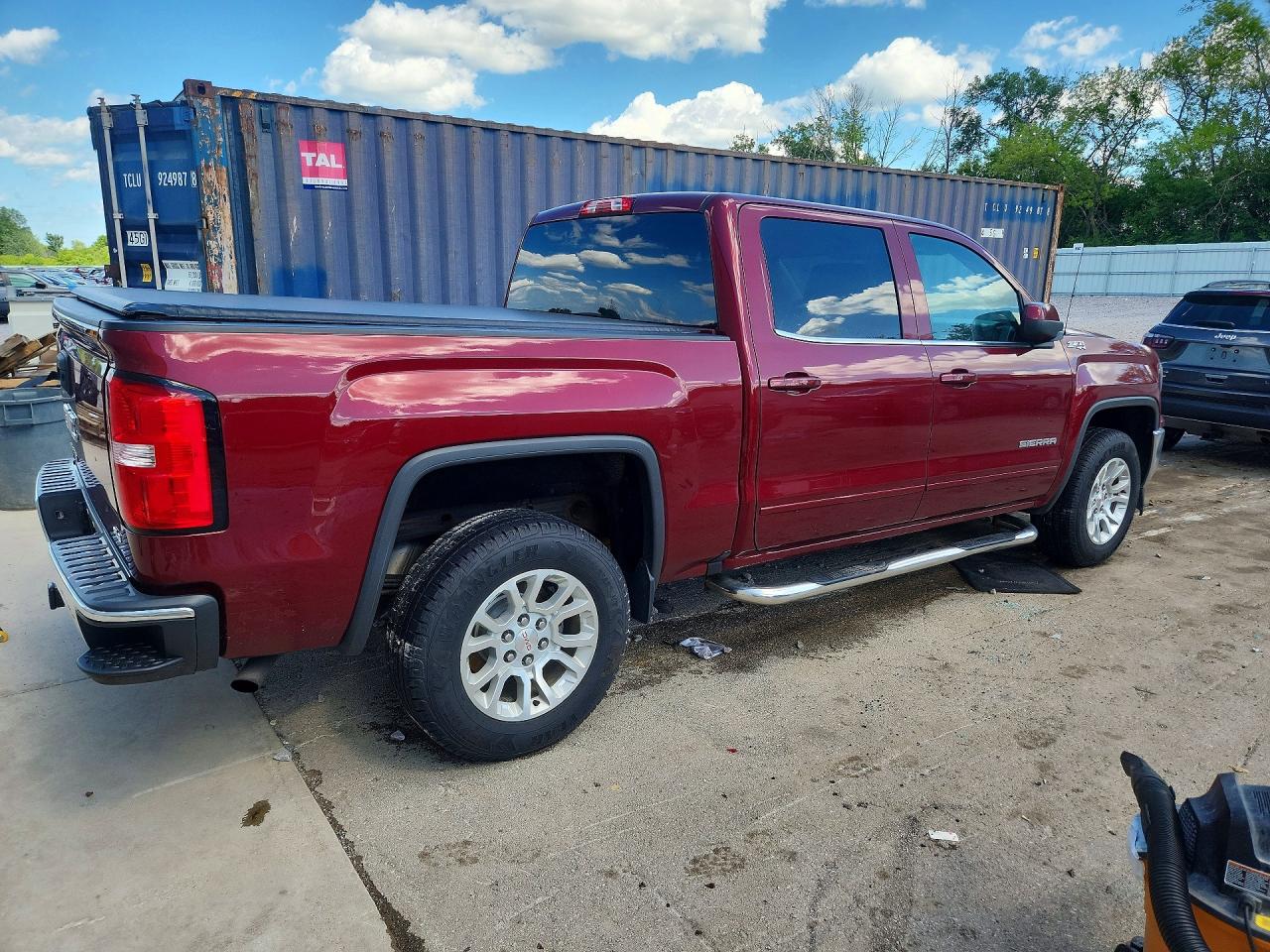 2016 Gmc Sierra K1500 Sle Burgundy vin: 3GTU2MEC0GG167924