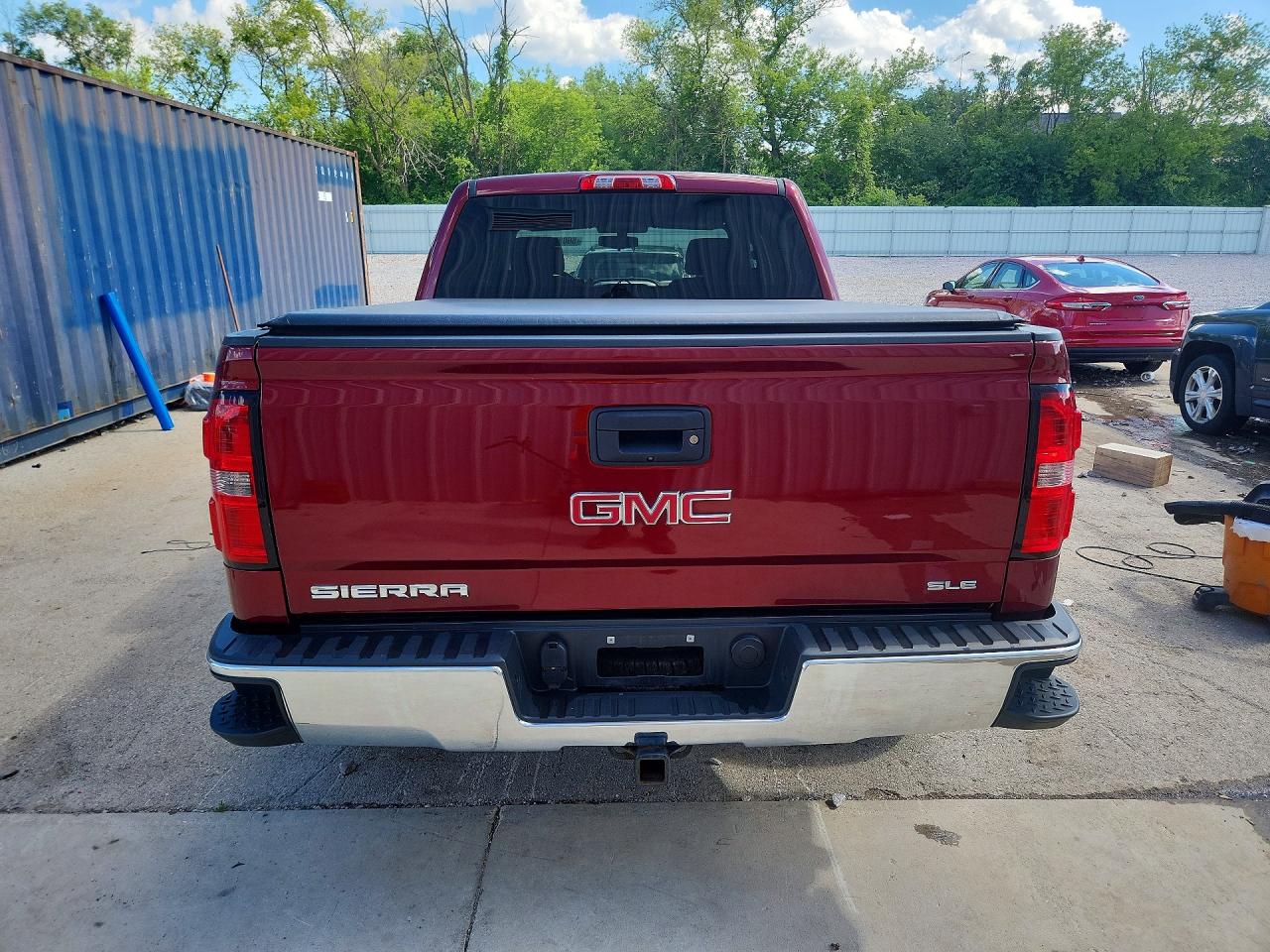 2016 Gmc Sierra K1500 Sle Burgundy vin: 3GTU2MEC0GG167924